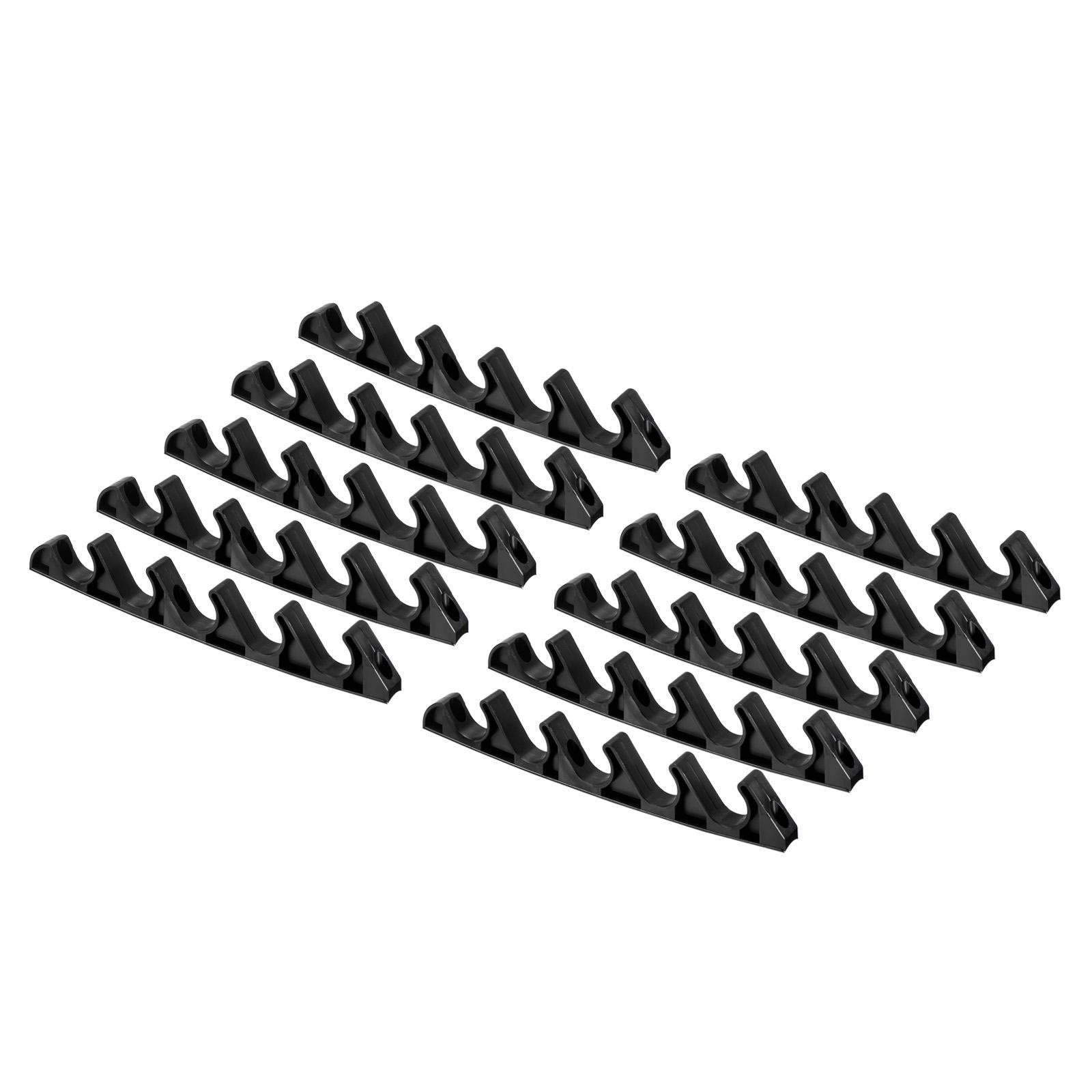 10pcs Chaise Adjustment Bracket, 5 Position Back Support Adjuster, Black