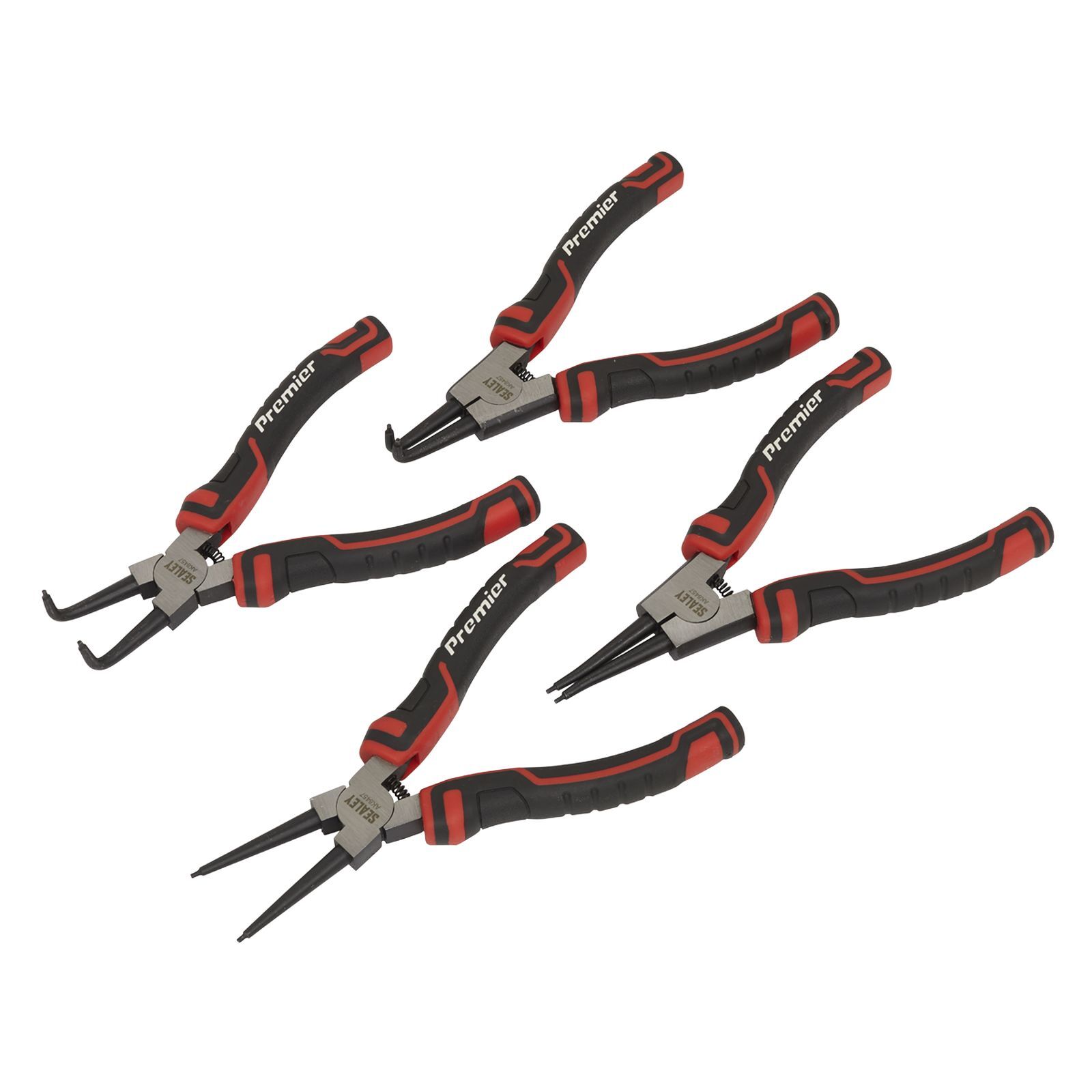 Sealey Circlip Pliers Set 180mm 4 Pieces - AK8457