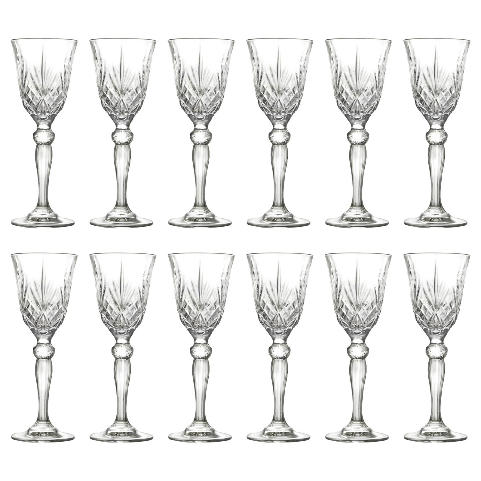 12x RCR Crystal 50ml Melodia Liqueur Glasses Sherry Cordial Glass Set