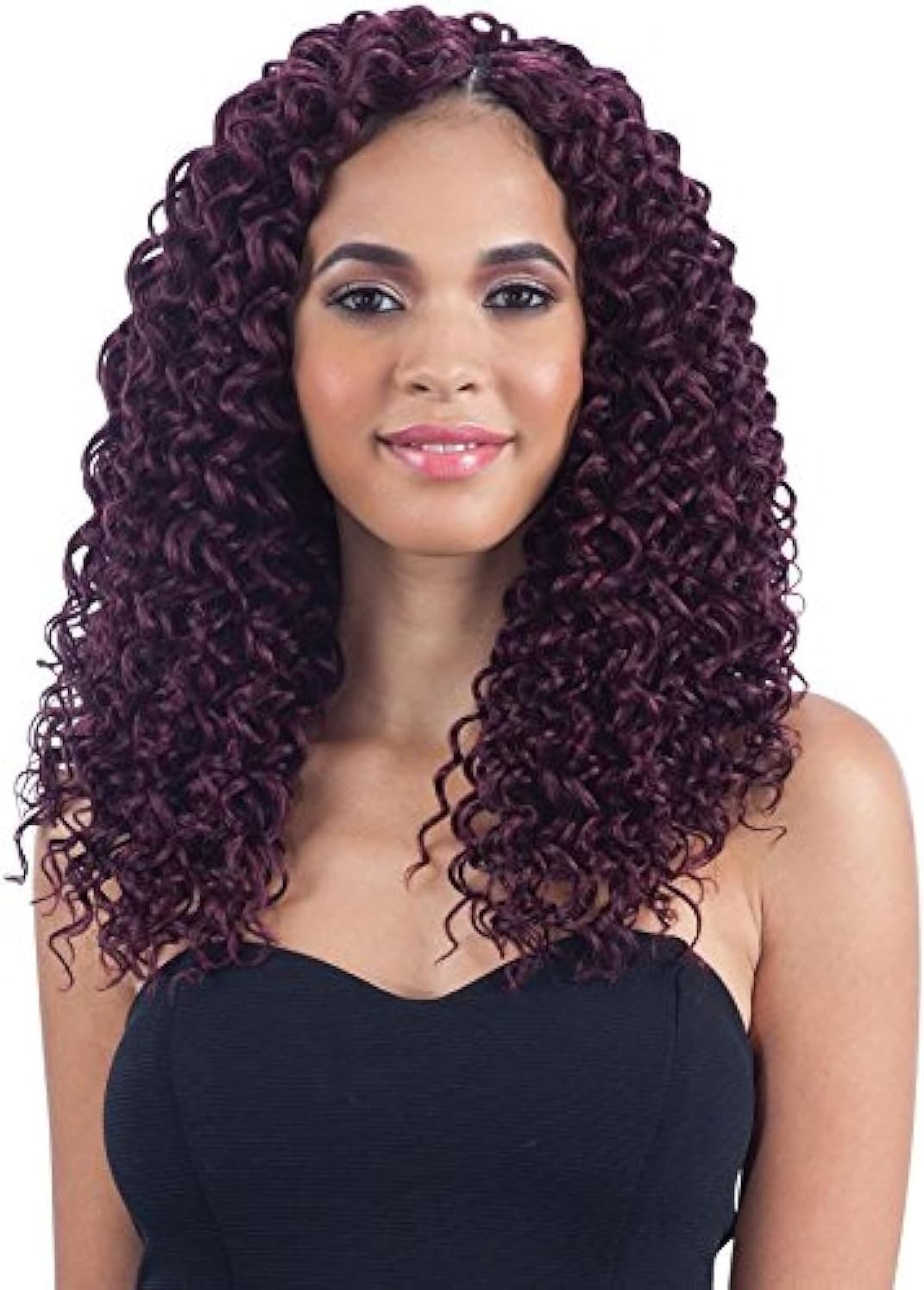 Freetress Braids BEACH CURL 12" (2 Dark Brown) - Synthetic Crochet Braid