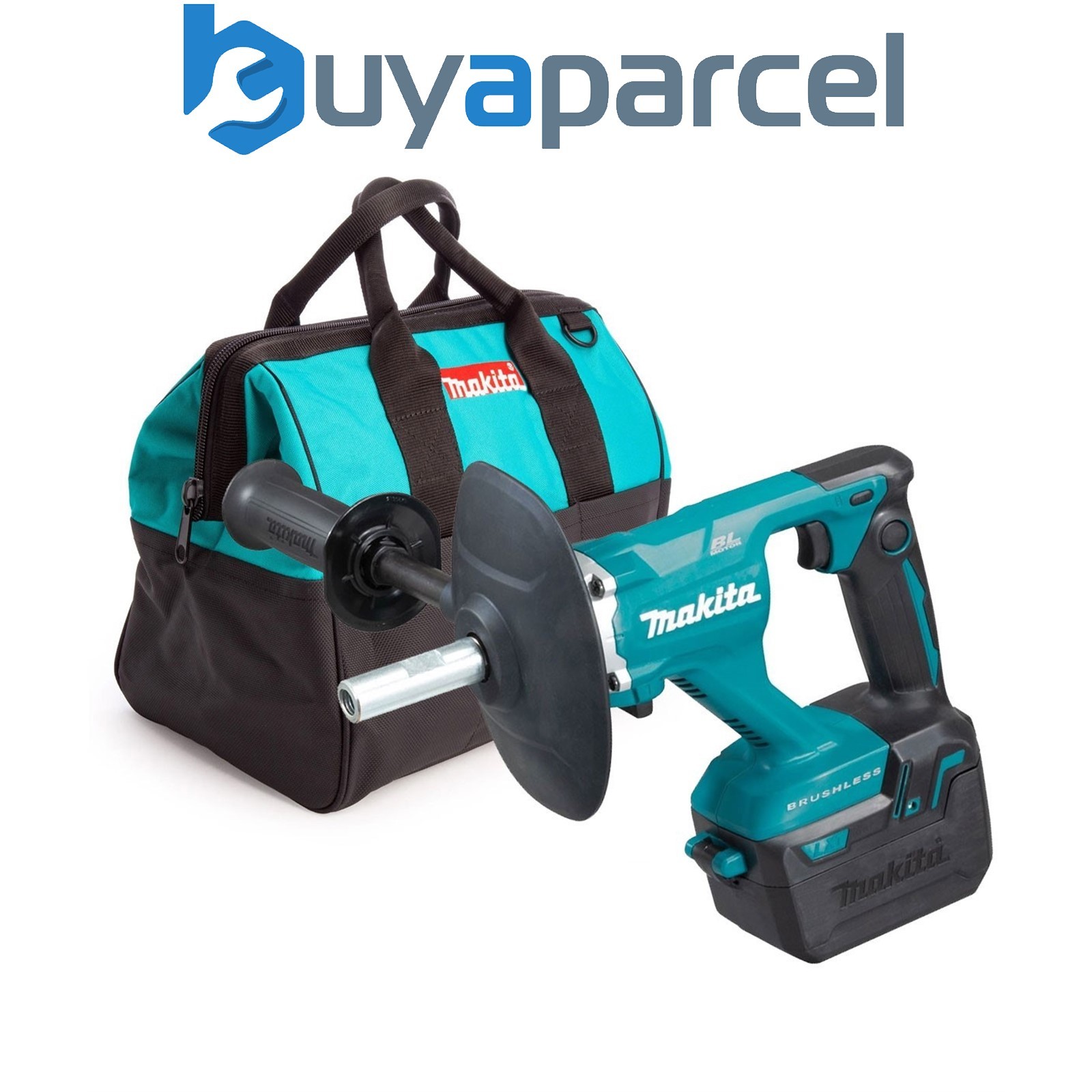 Makita DUT130Z 18V LXT Brushless Mixer Mixing Drill 2 Speed Bare + Tool Bag