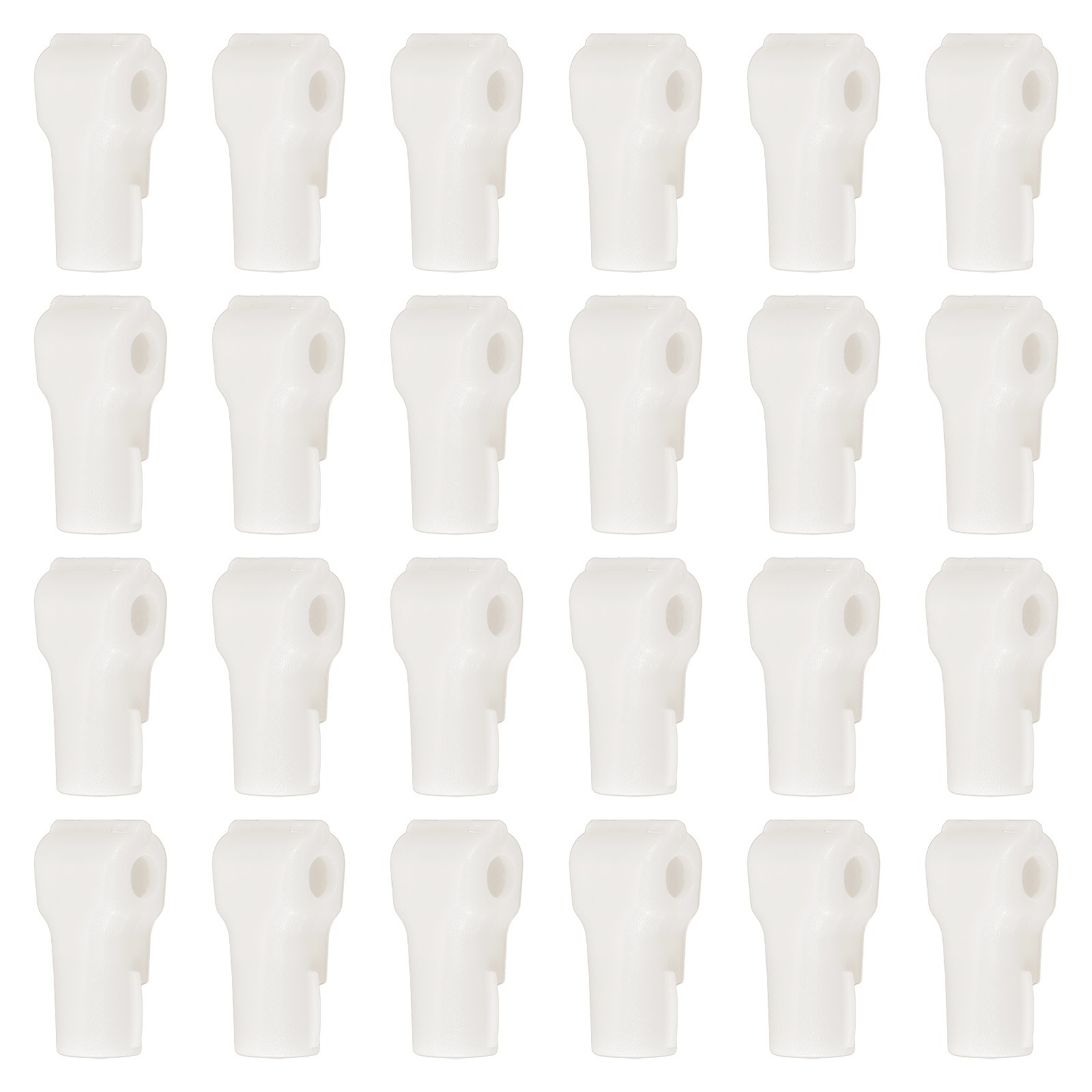 7 mm Stop Peg Lock 50 Pcs Pegboard Hooks Anti Sweep Theft Locks for Retail White