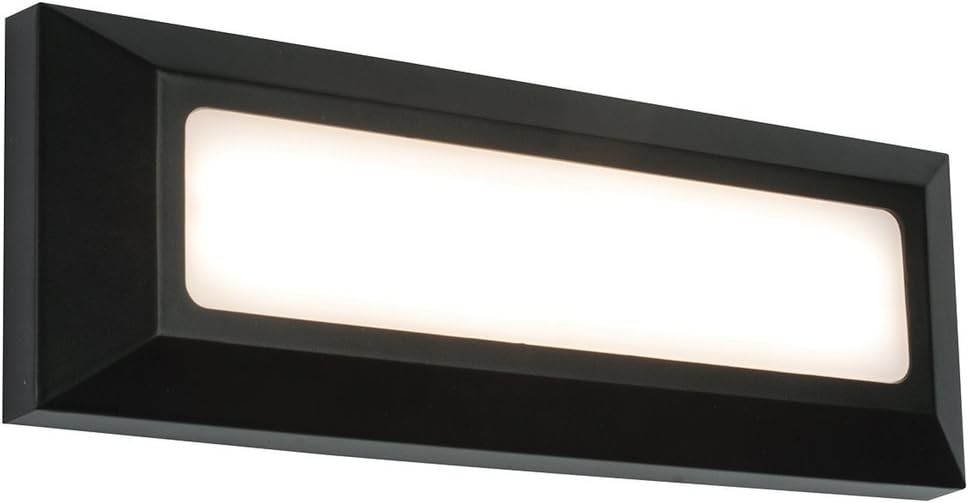 Severus Black Finish Direct Warm White LED Outdoor Landscape Guide Pathway Driv