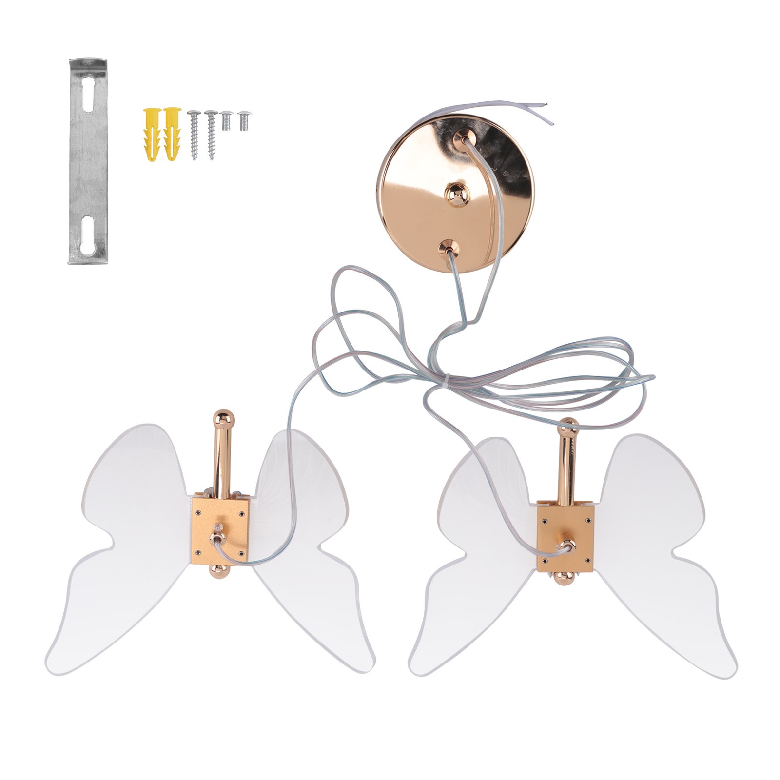 Butterfly LED Pendant Lights for Living Room Bedroom Bedside Lamp Head R4R4