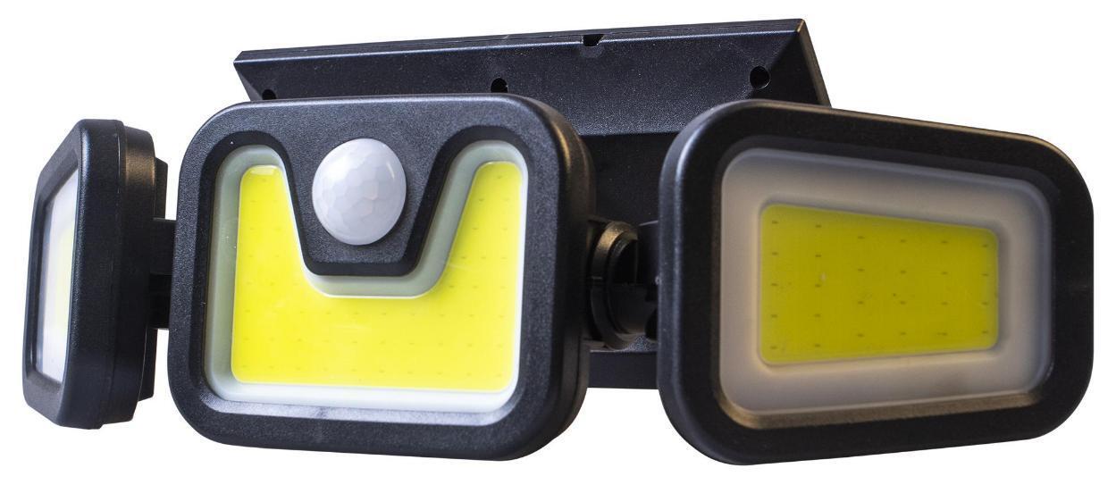 3 COB LED Solar Wall Security Light with PIR, 260lm, IP44 GH430
