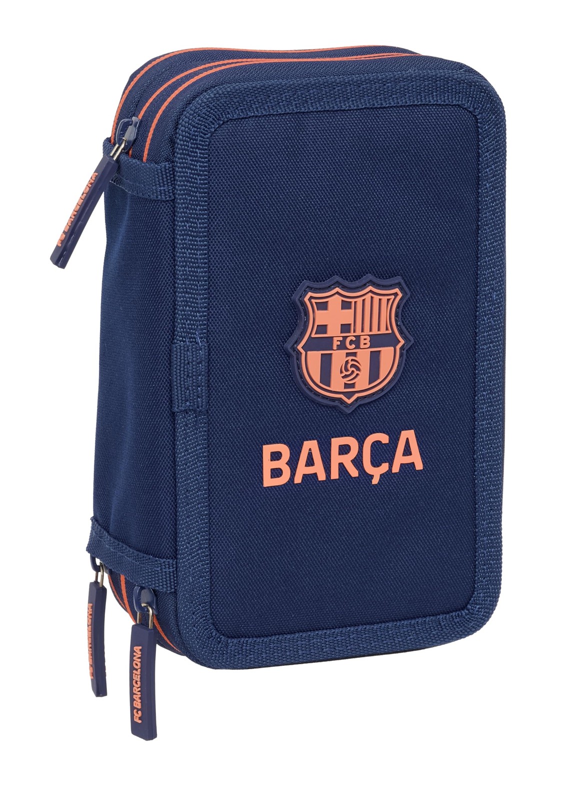 F.C.BARCELONA 2nd EQUIPMENT – School Pencil Case with 37 Tools Included, Childre