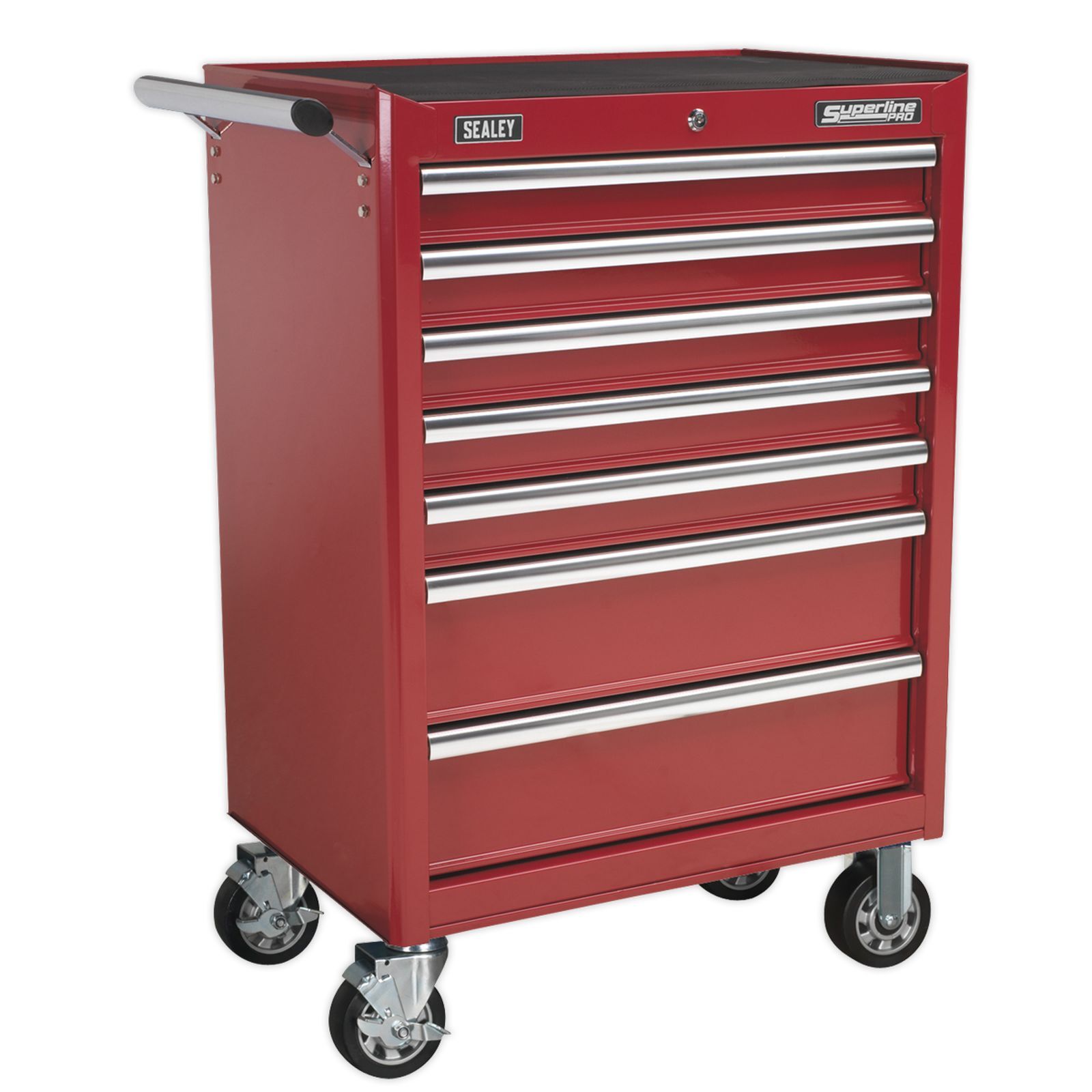 Sealey Rollcab 7 Drawer with Ball Bearing Runners - Red Tool Chest AP33479