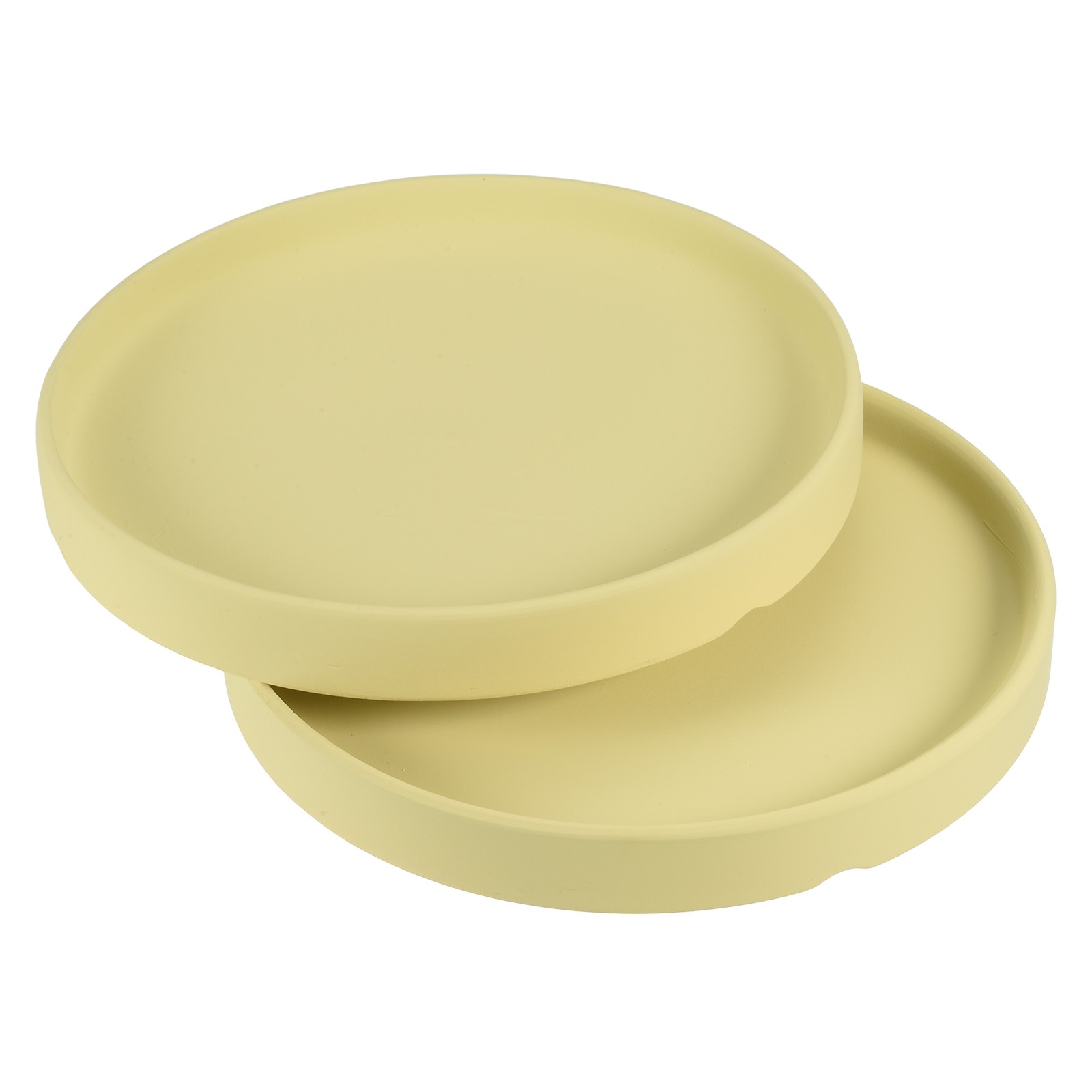 2pcs 6" Ceramic Round Plant Pot Saucers Flower Drip Tray Indoor, Chartreuse