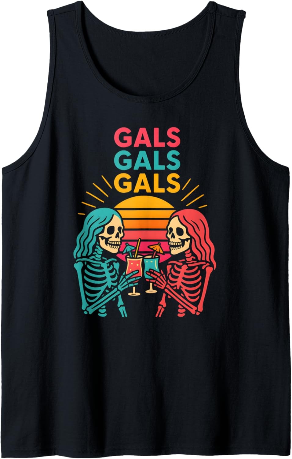 Galentines Gals Gals Gals Cute Womens Best Friend Tank Top