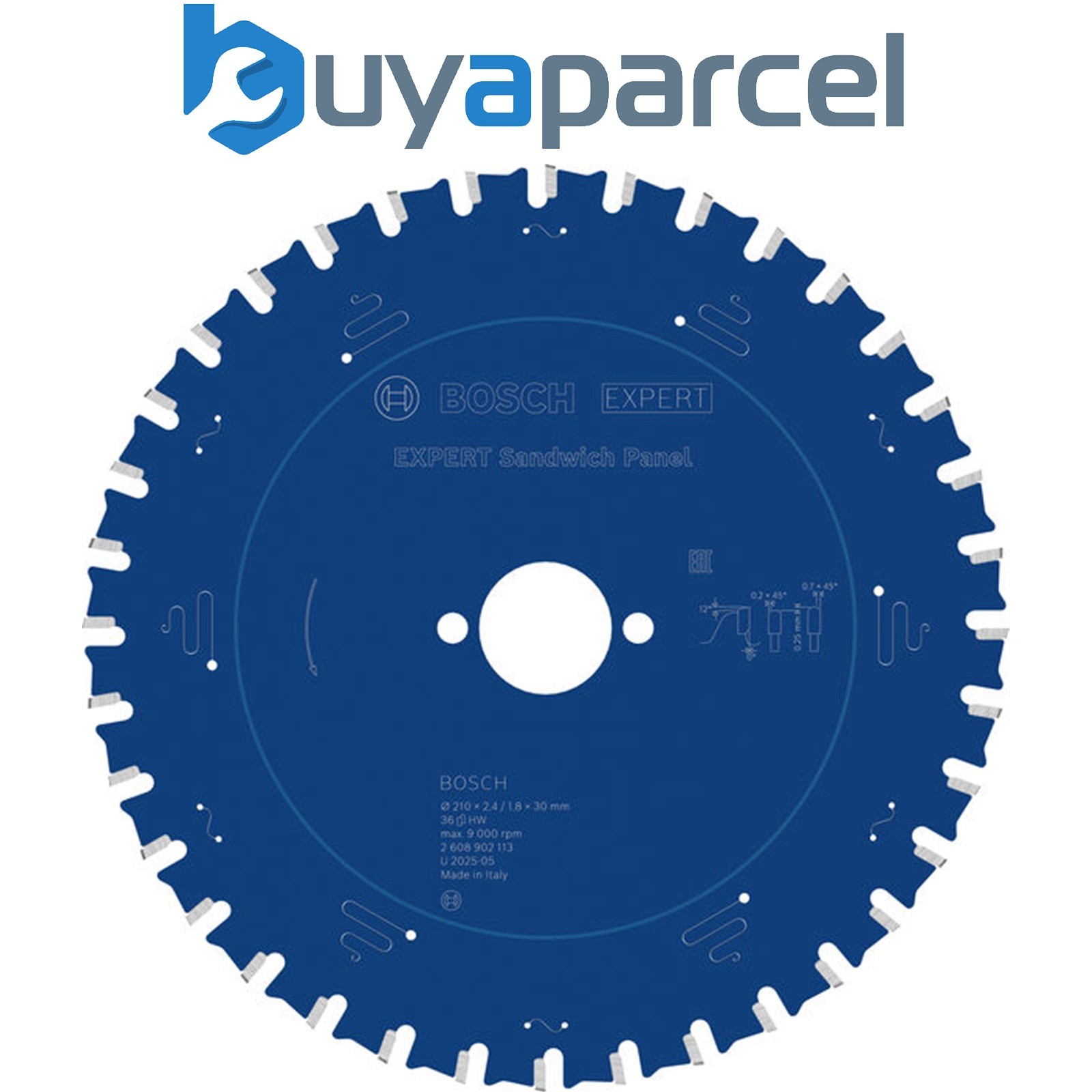 Bosch EXPERT Sandwich Panel Circular Saw Blade 210 x2.4/1.8 x30mm T36 2608902113