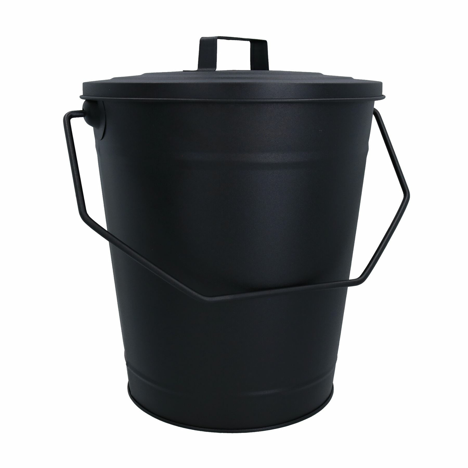 Coal Bucket With Lid & 5" Shovel Metal Ash Tidy Bin Coal Carrier Fire Log Burner