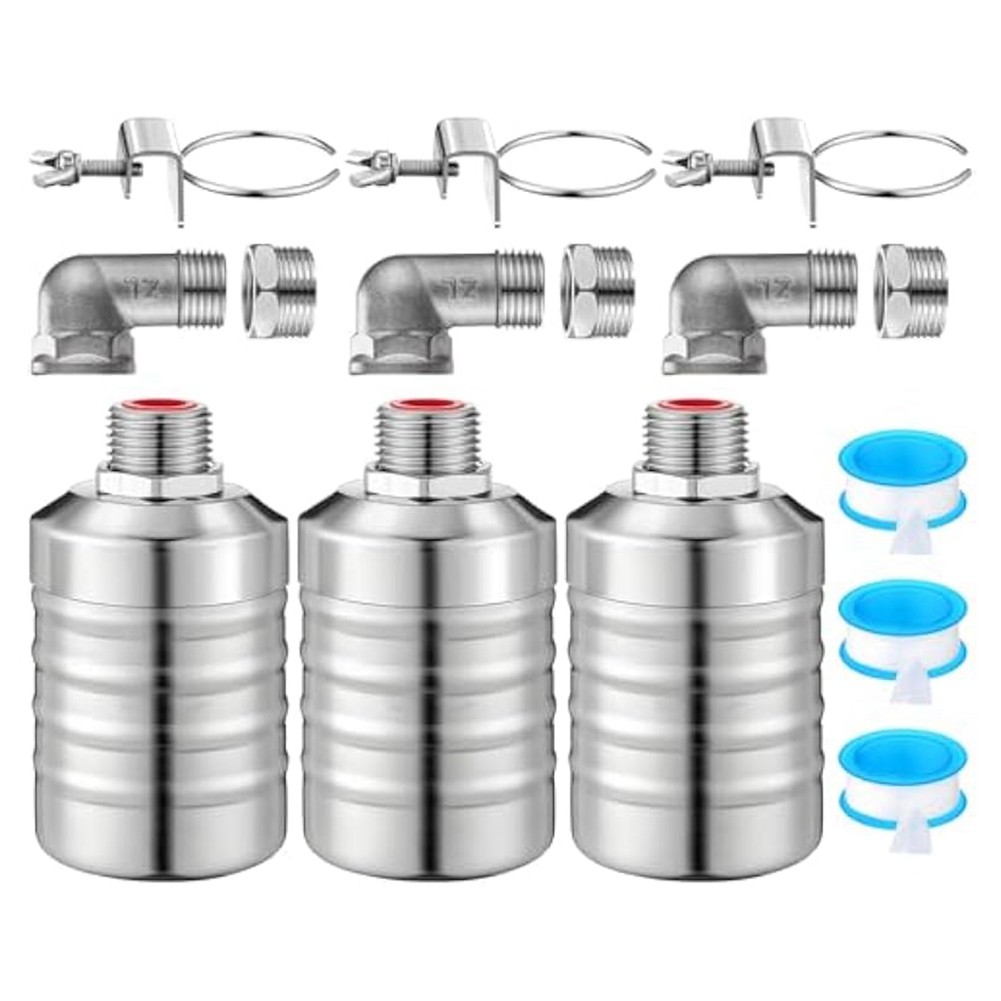 3X(Float 1/2 to 3/4 Inch Water Float Auto Shut Off Water Tank Float6874