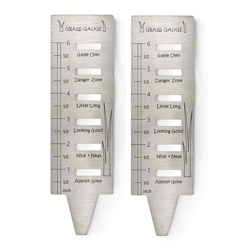 3X(Lawn Grass - Stainless Steel Grass Gauges Gardening Grass Gauges for1977