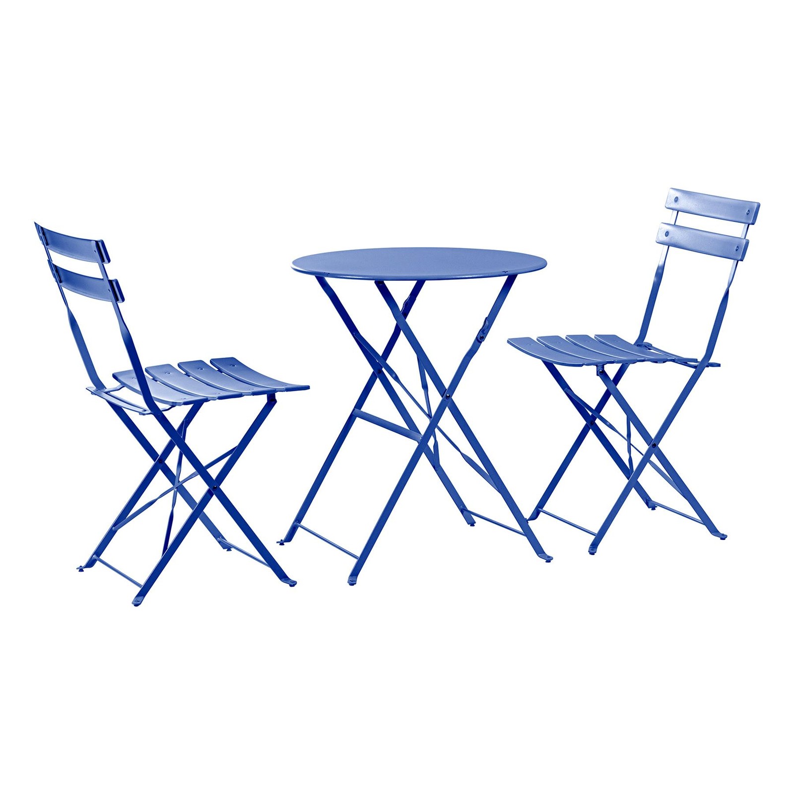 2 Seater Sussex Bistro Set Table Chairs Outdoor Patio Furniture Round Navy