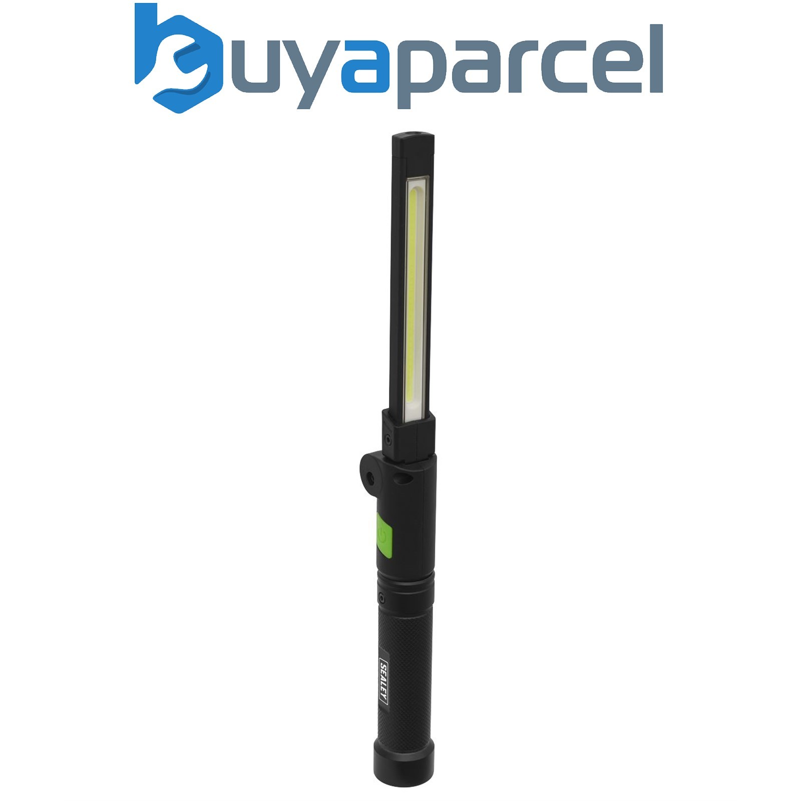 Sealey LED02G Rechargeable Aluminium Folding Pocket Light 2 COB & 1 SMD LED