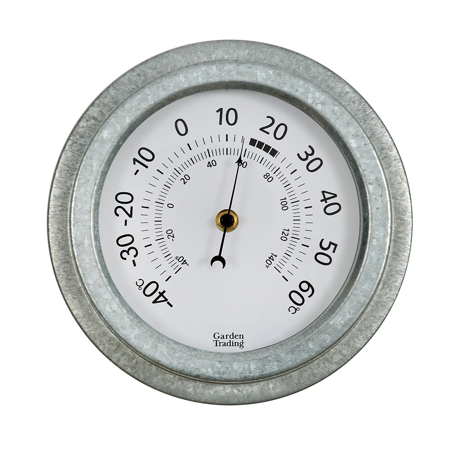 Vintage Decorative Outdoor Wall Mounted Galvanised Steel Home Garden Thermometer
