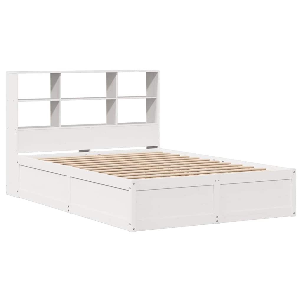 Bed Frame without Mattress Base White 160x200 cm Solid Wood Pine vidaXL