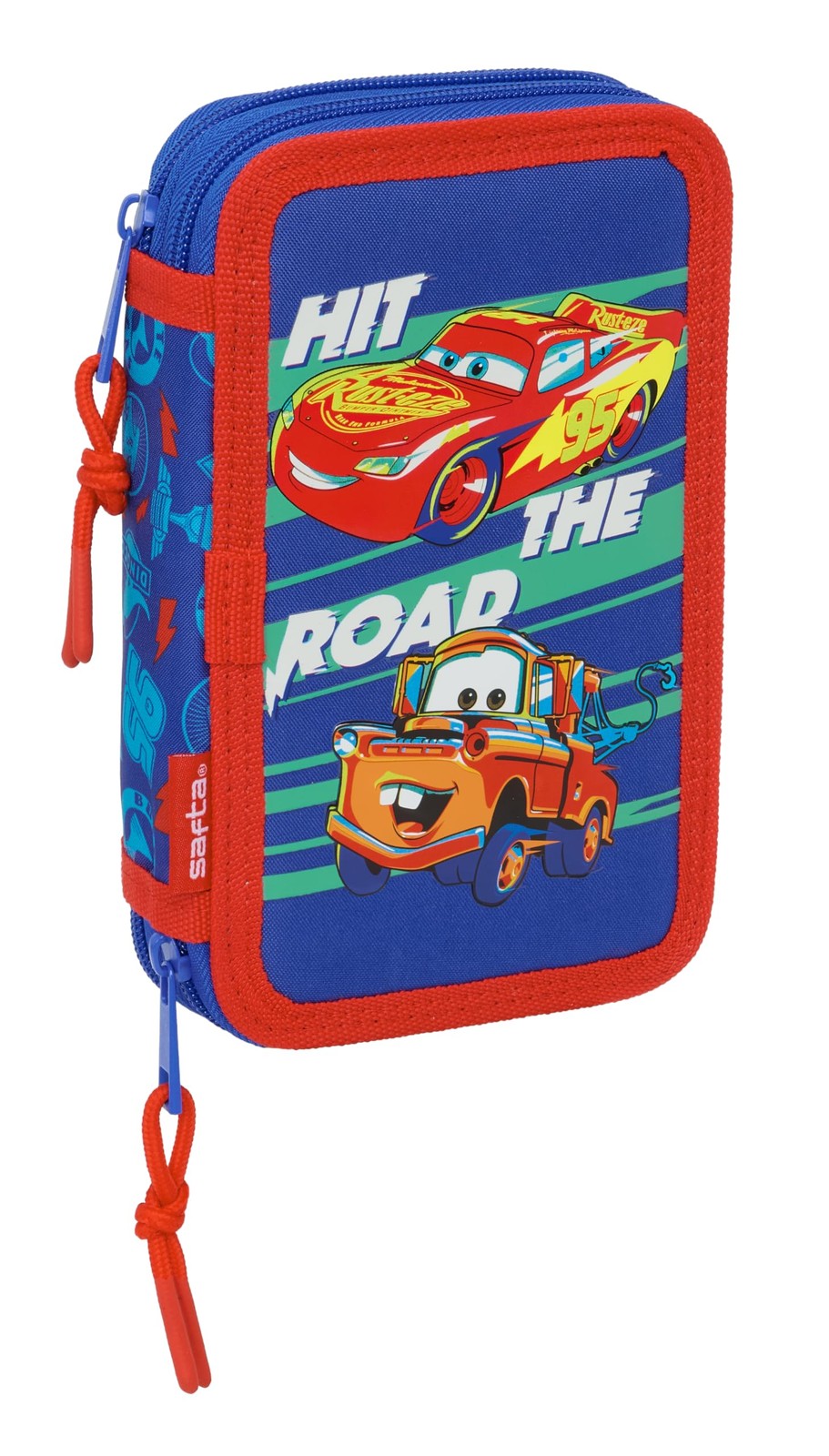CARS School Pencil Case for Kids, Pencil Case with 29 Useful Products, Ideal for