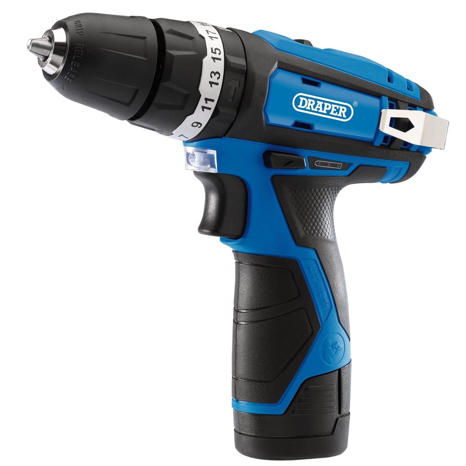 Draper 12V Combi Drill 1 X 1.5Ah Battery 1 X Fast Charger - 70256