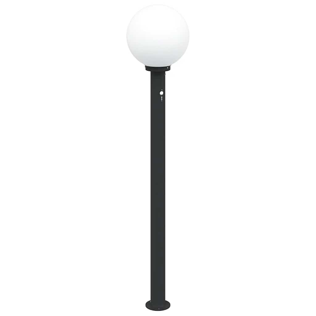 Bollard Light 120 cm Black Stainless Steel Sensor IP44 Outdoor vidaXL