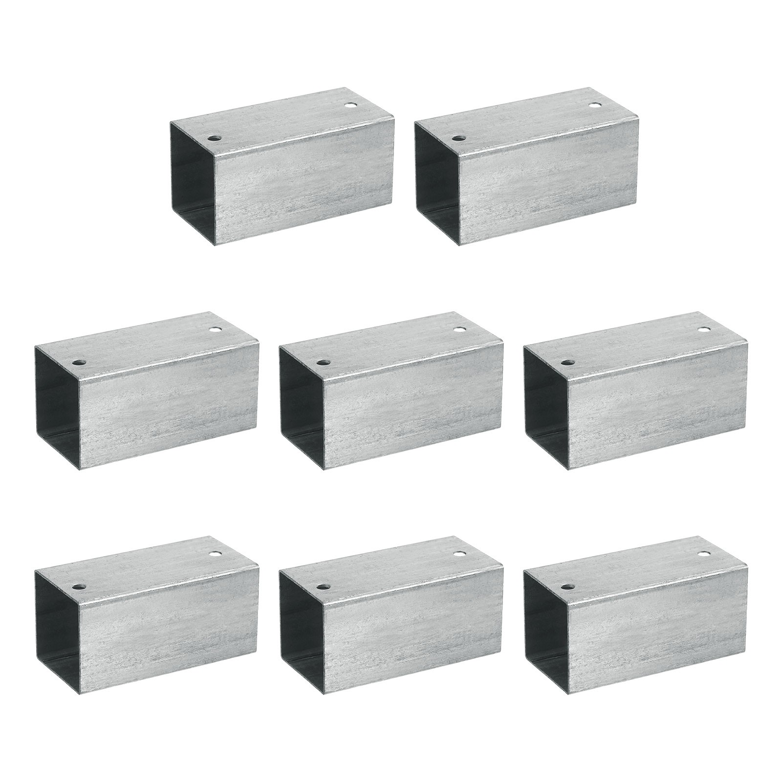 Square Pipe Fitting, Woodworking Base Kit for 1.6" x 1.6" Lumber (8 Pack)