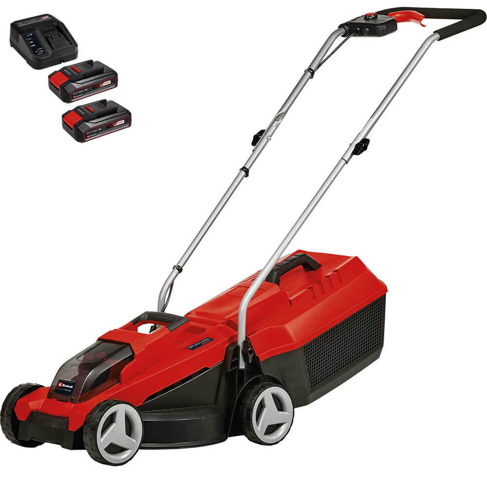Einhell GE-CM 18/32 Li 18v Cordless Brushless Rotary Lawnmower 320mm 2 x 2.5ah L