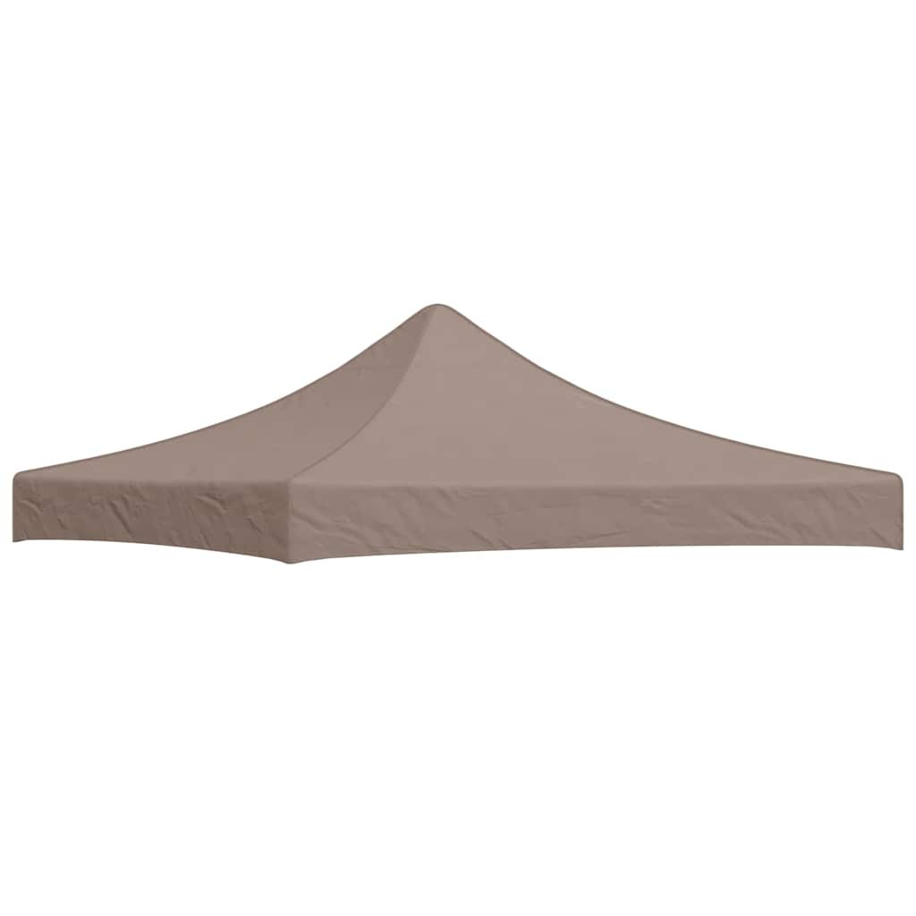 Party Tent Roof Taupe 270 g/m² Replacement Canopy Gazebo Top Cover vidaXL