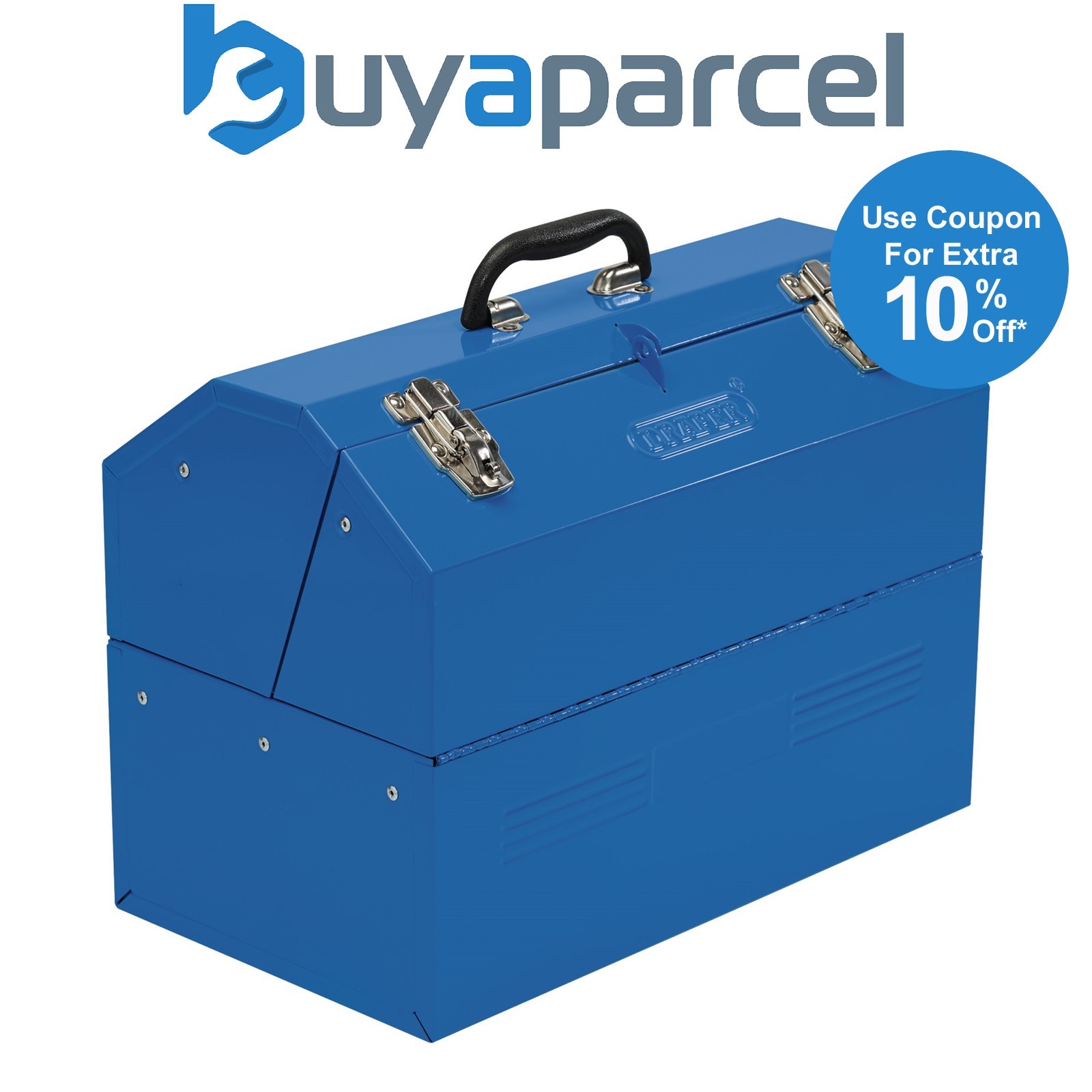 Draper 48566 Barn Type Tool Box with 4 Cantilever Trays, 460mm