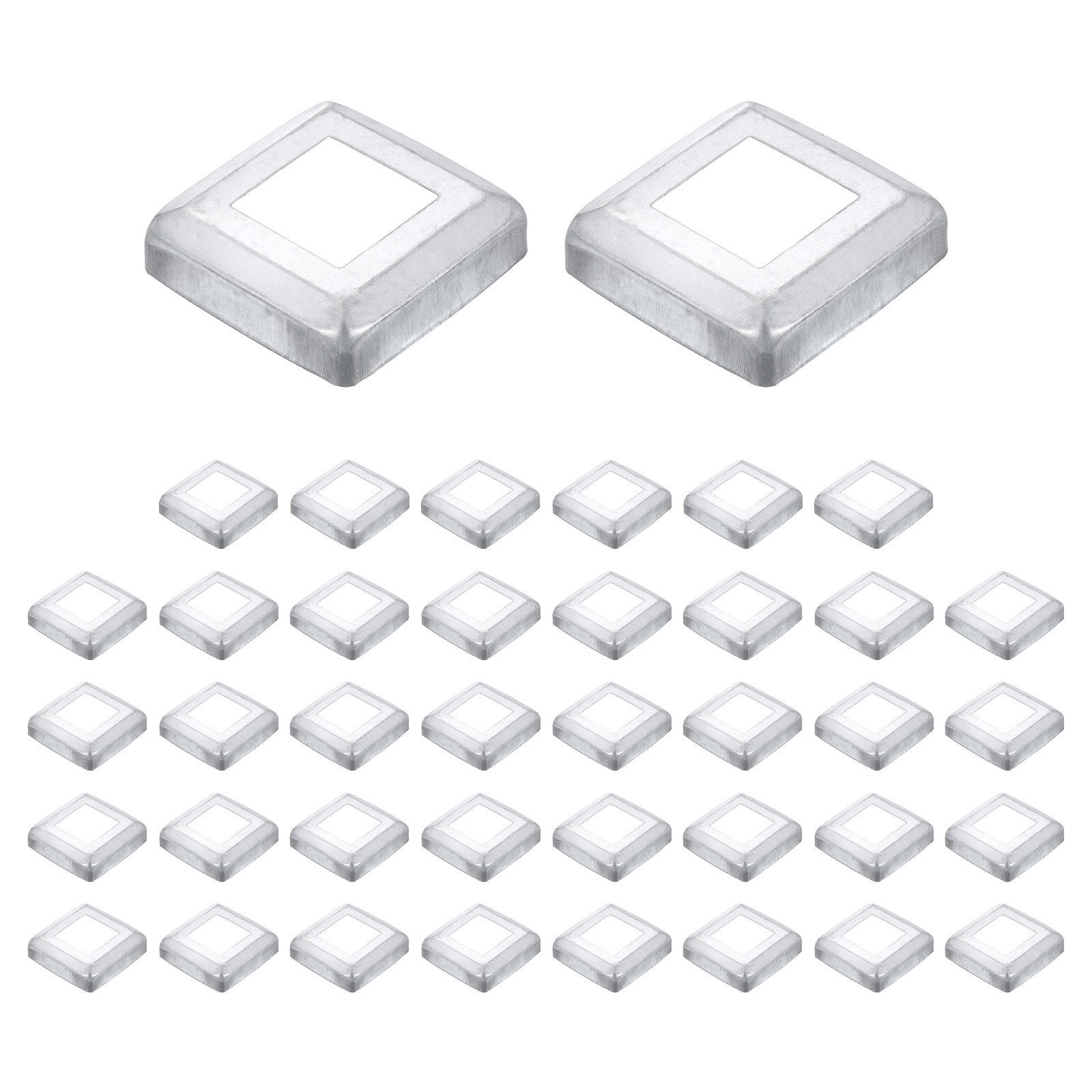 40Pcs Post Base Cover, 2.5x2.5 Integral Style Post Skirt Column Wrap(1.25x1.25)