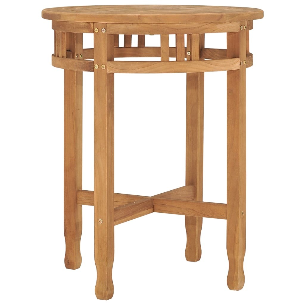 Bistro Table Kitchen Dining Room Dinner Bar Solid Teak Wood vidaXL