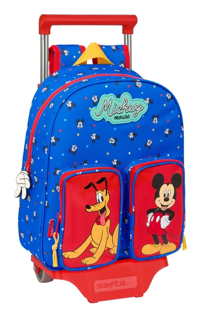 Safta MICKEY MOUSE GOOD DAY - Children's Backpack with Trolley 705, Ideal for Ch