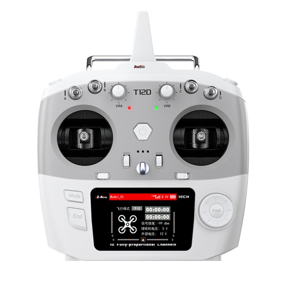 For T12D 12CH RC Transmitter 2.4GHz Remote Controller 2.8inch LCD for FPV3545