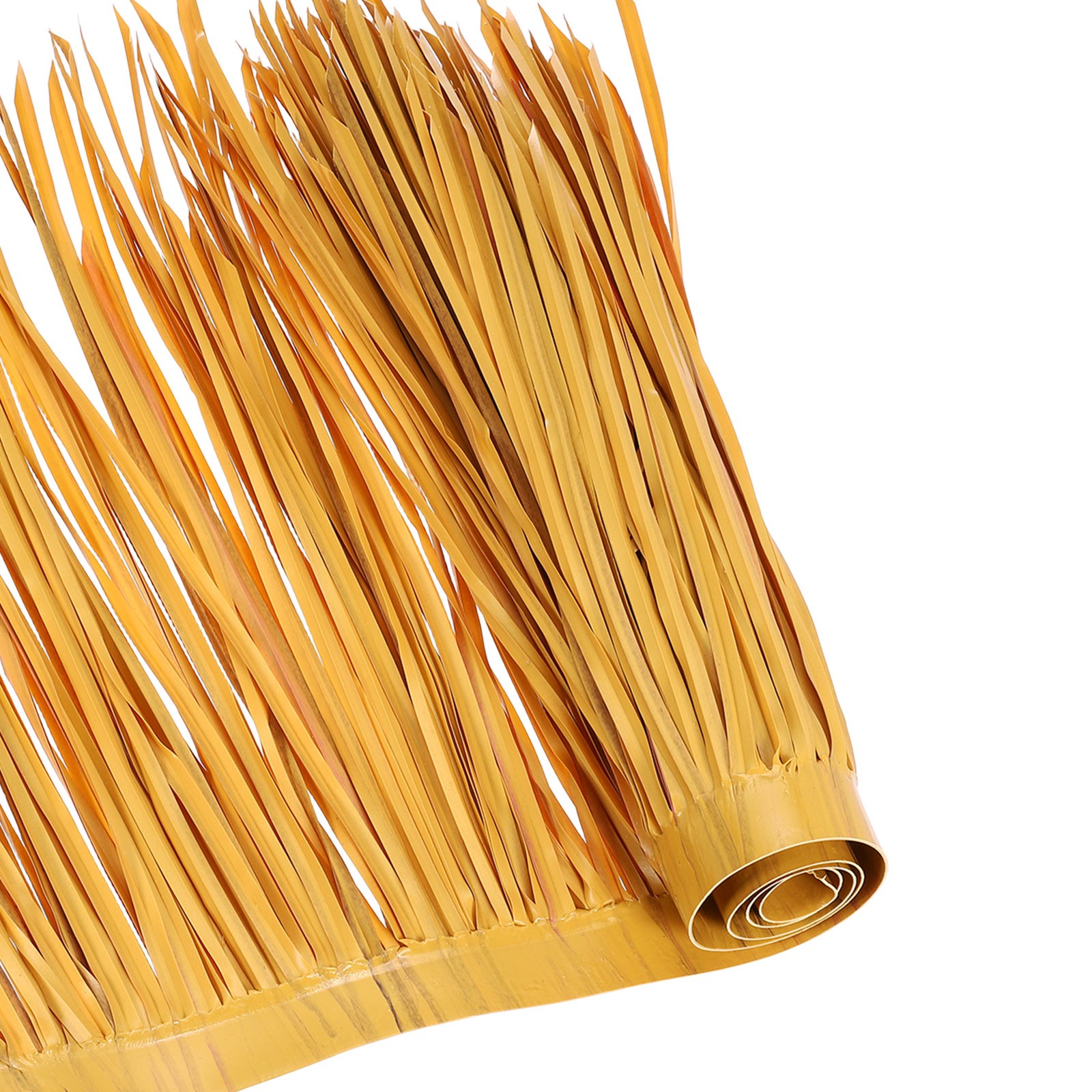 40" x 20" Artificial Palm Straw Rolls for Garden, Mixed Thatch