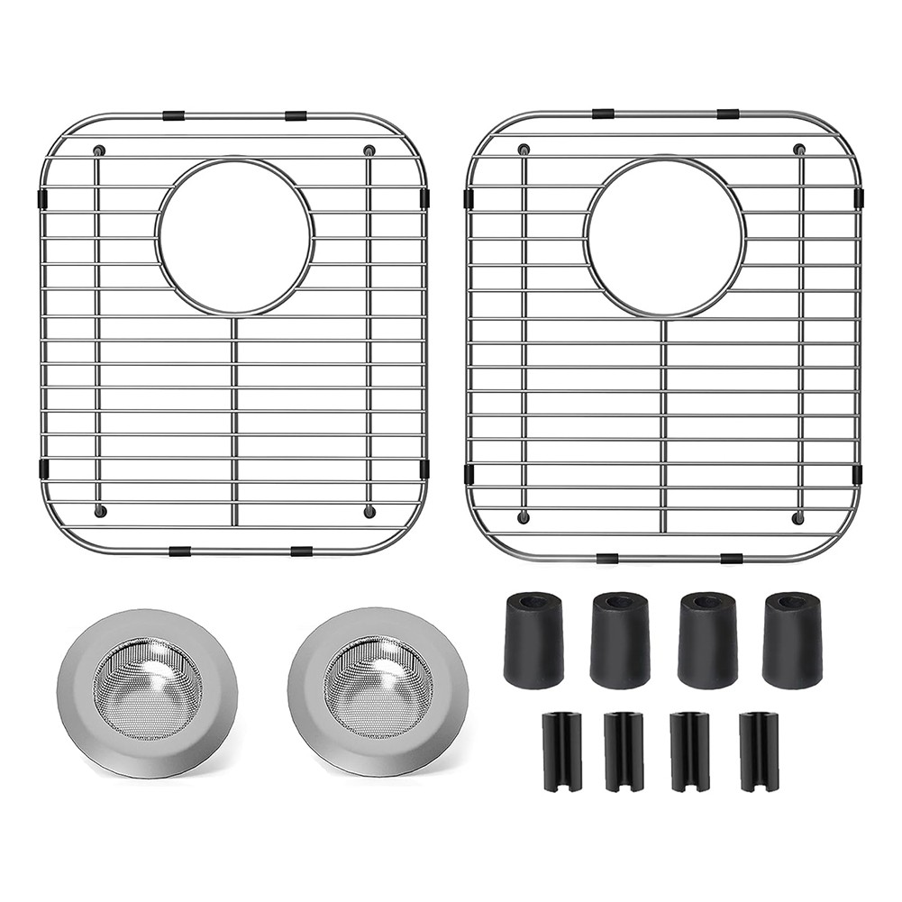 2Pack Stainless Steel Kitchen Sink Grid,13.2x11.6x1.2Inch Sink Protectors1071