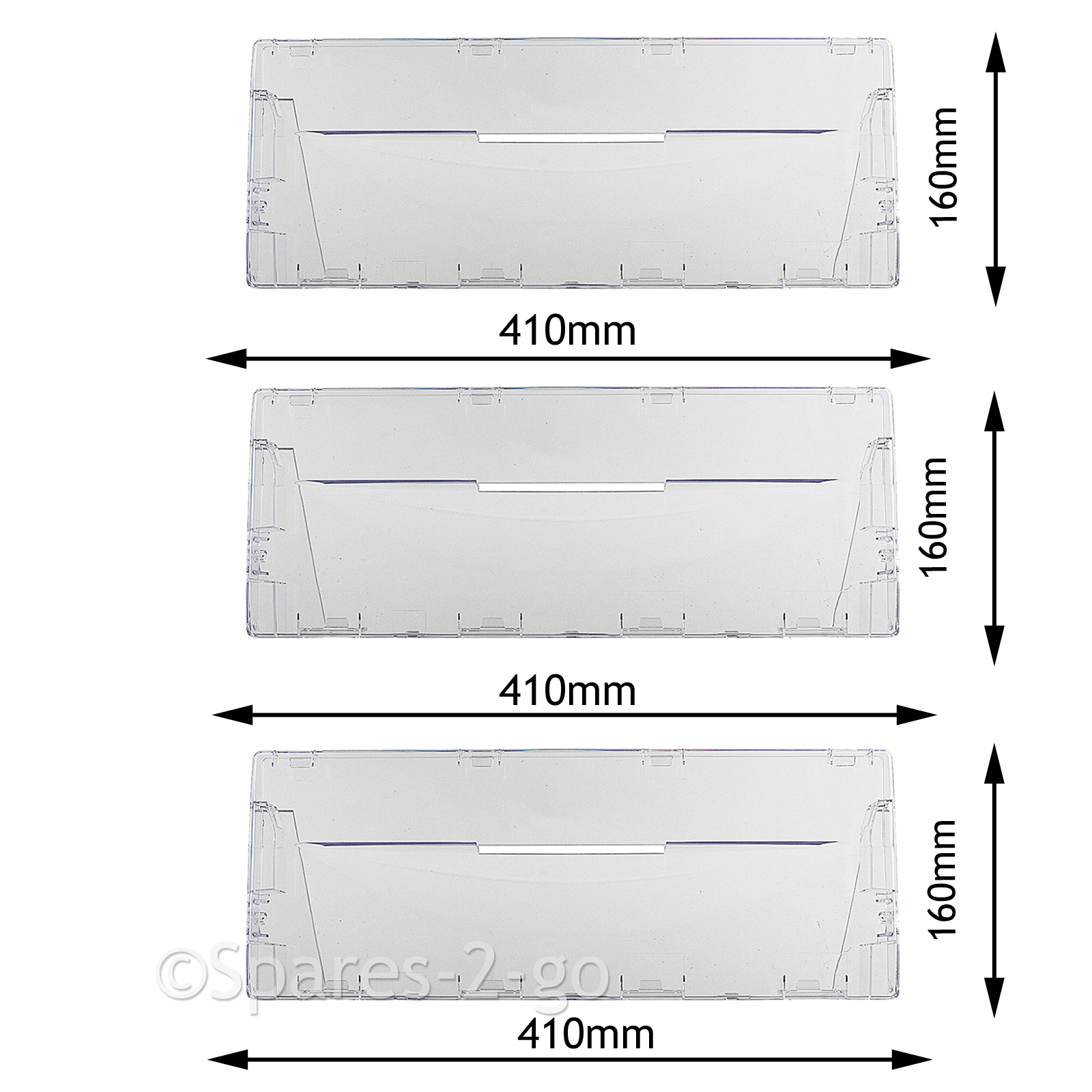 Drawer Flap Front Handle For Indesit Fridge Freezer x 3