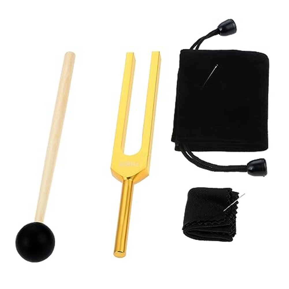 10X(528 Hz Tuning Fork, Gold Tuning Forks 528 Hz for Musical5544