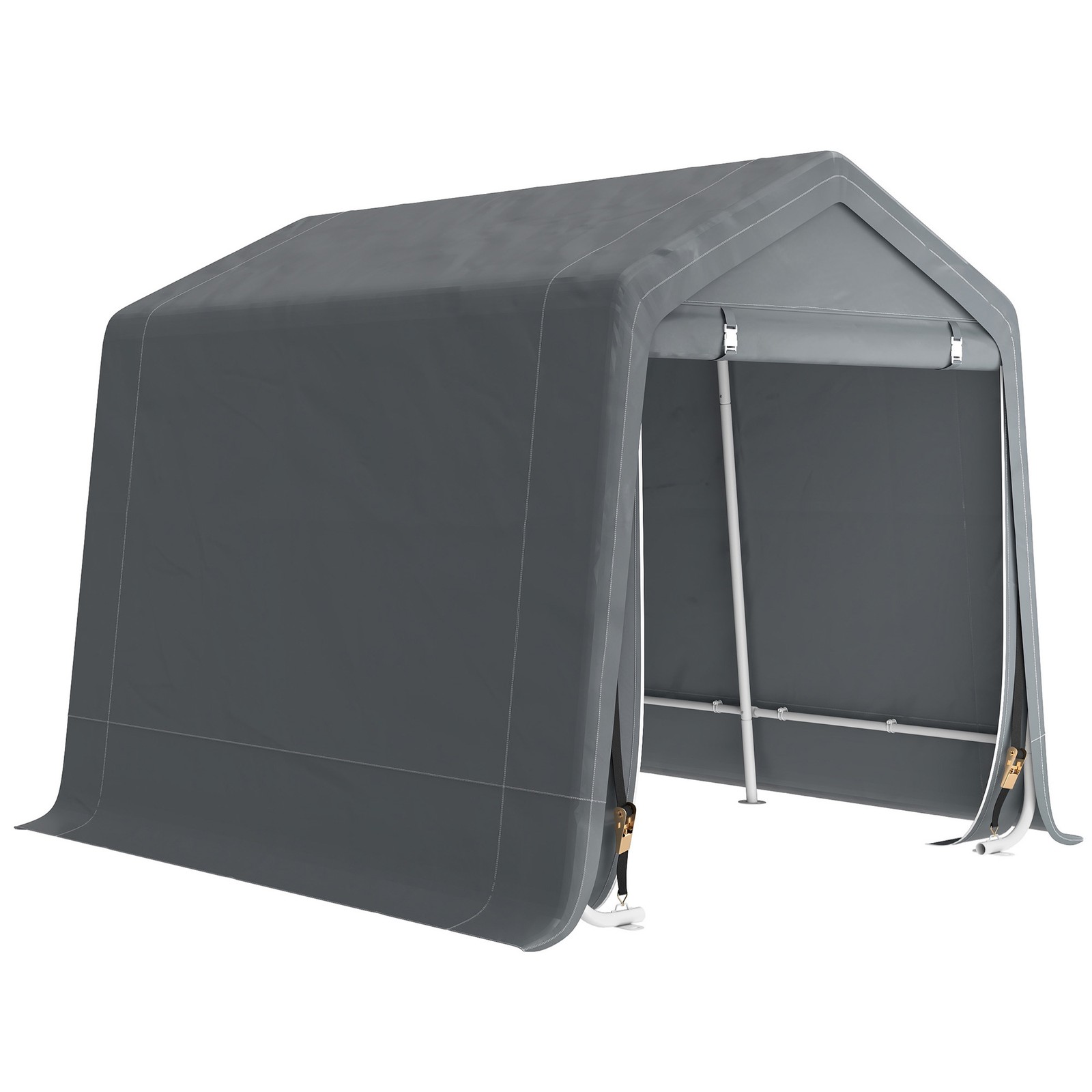 Outsunny Outdoor Garden Storage Shed Waterproof Bike Tent w/ Zipper Doors