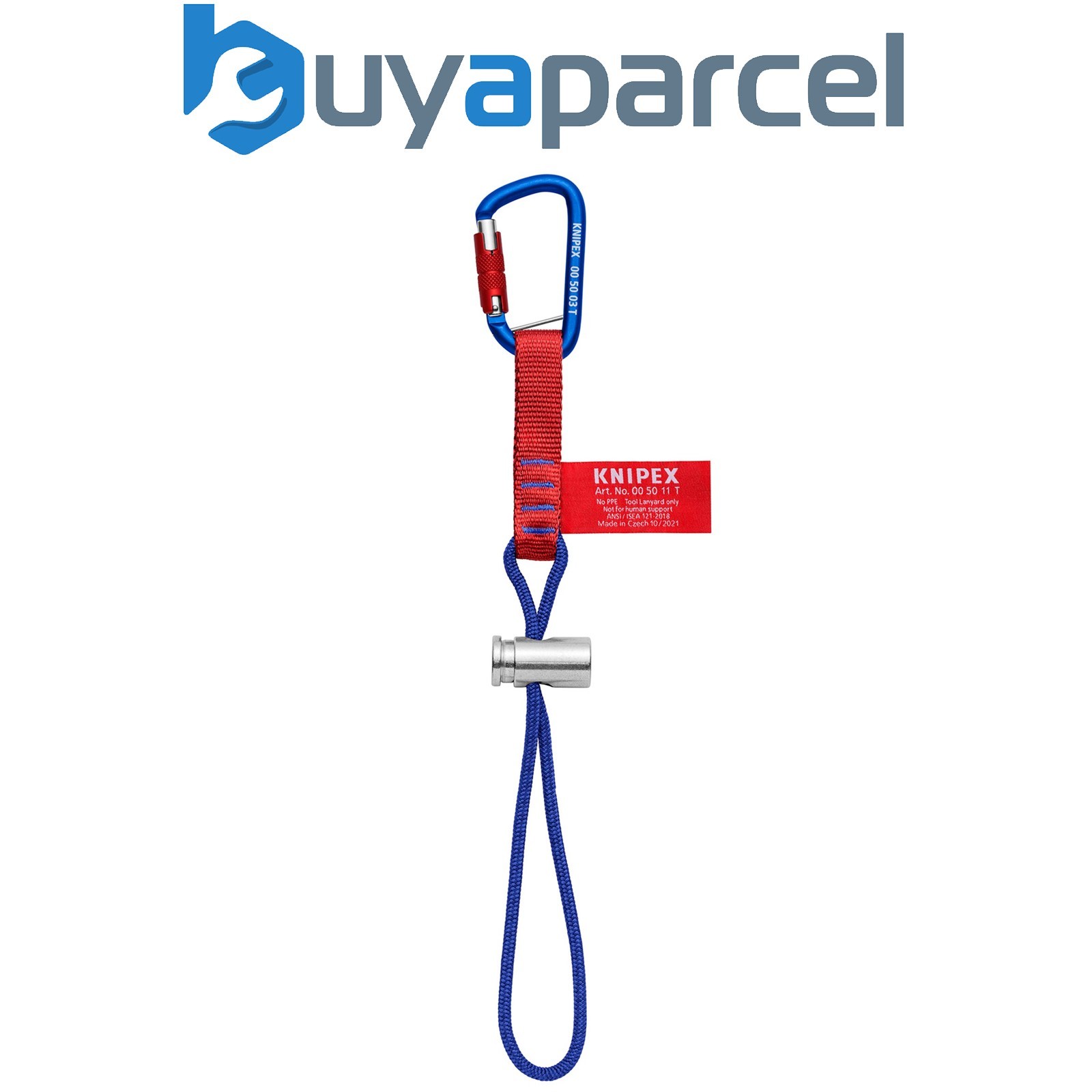 Draper 04766 KNIPEX 00 50 13 T BK Adapter Straps with Fixated Carabiner, 186mm