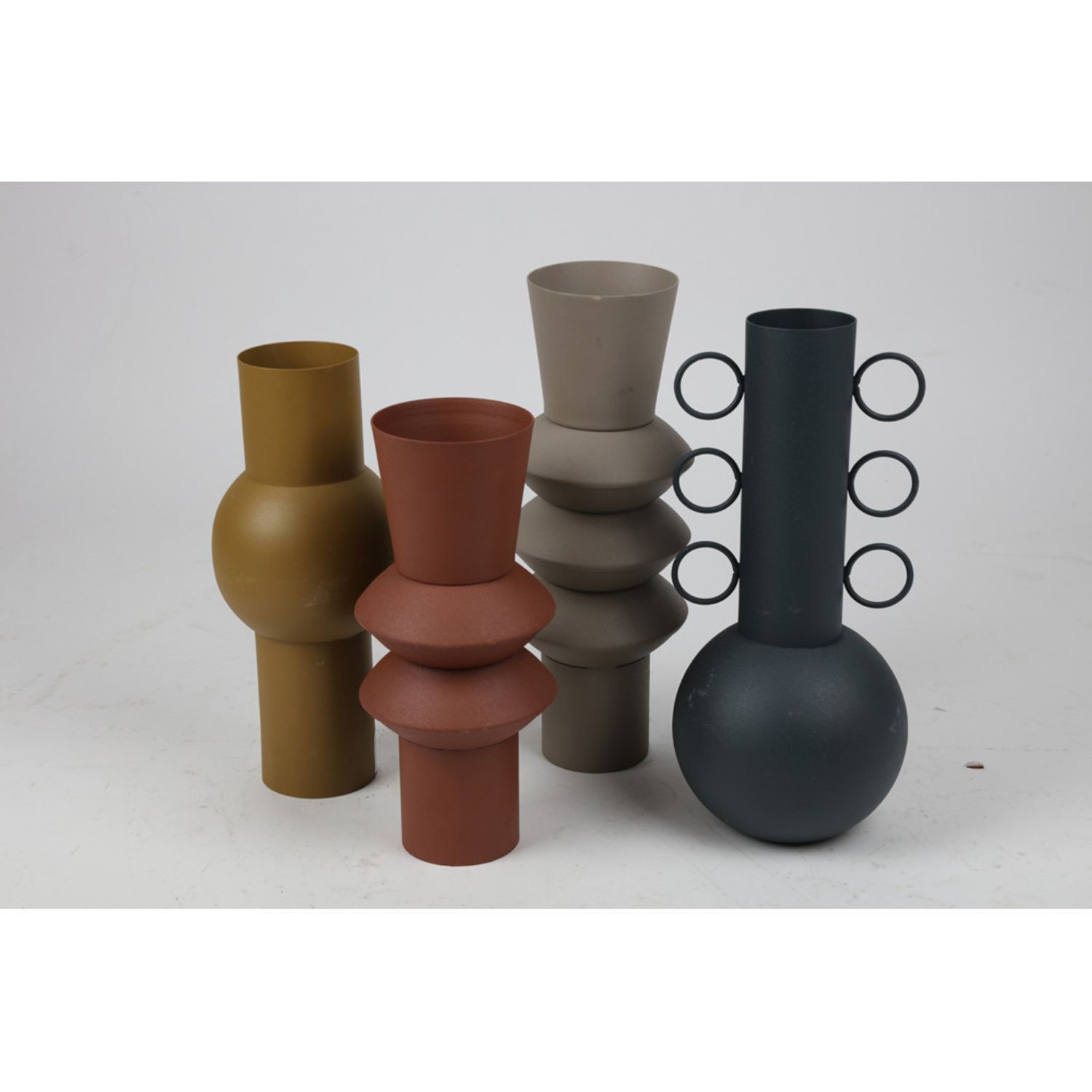 6X Metal Table Vases Various Designs Planter Flowers Pampas Grass Decoration