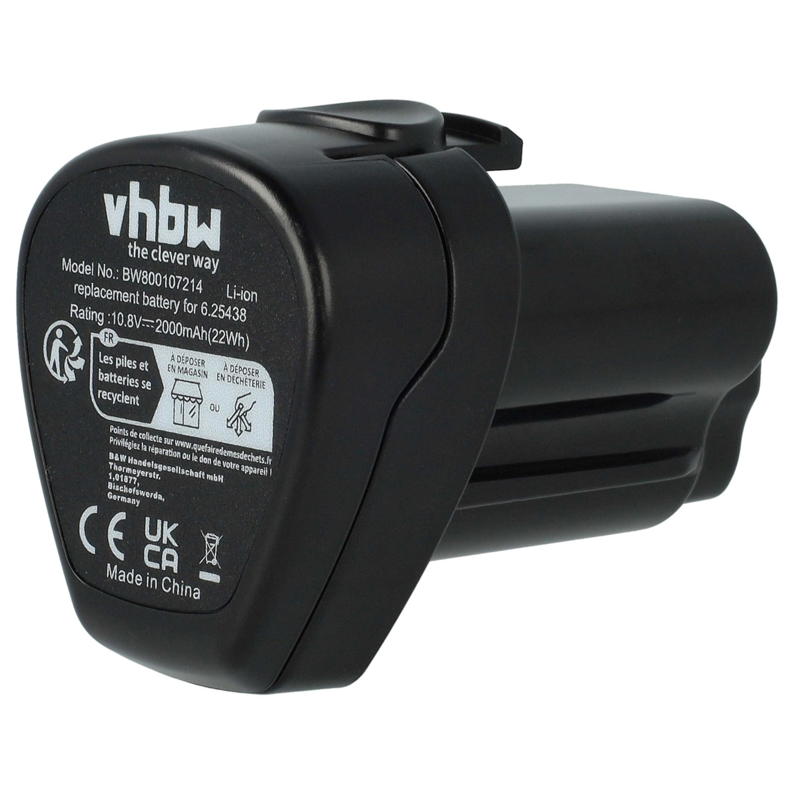 Battery for Metabo PowerMaxx TLA LED PowerMaxx ULA LED 2Ah 10.8V