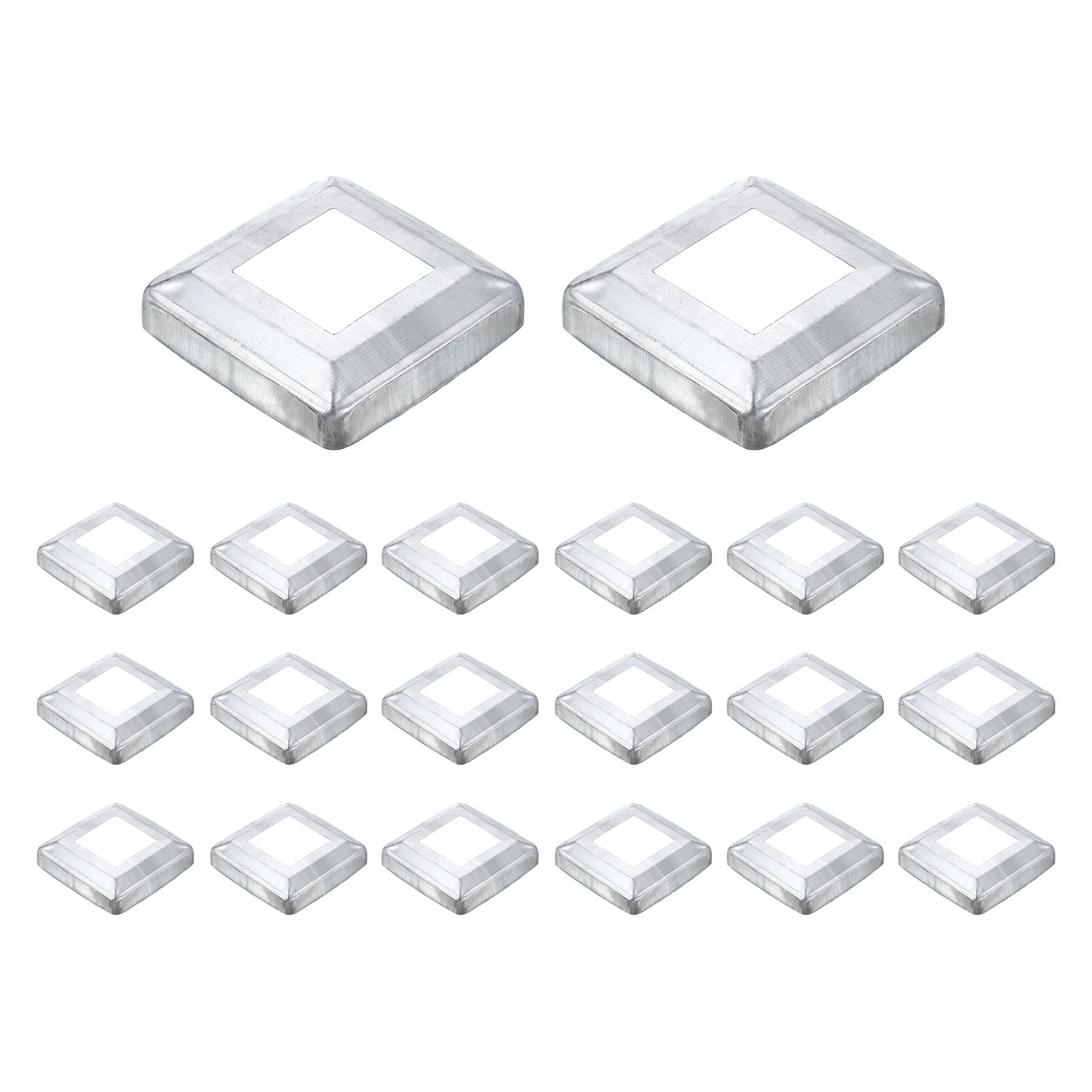 20Pcs Post Base Cover, 3.75x3.75 Integral Style Post Skirt Column Wrap 1.75x1.75