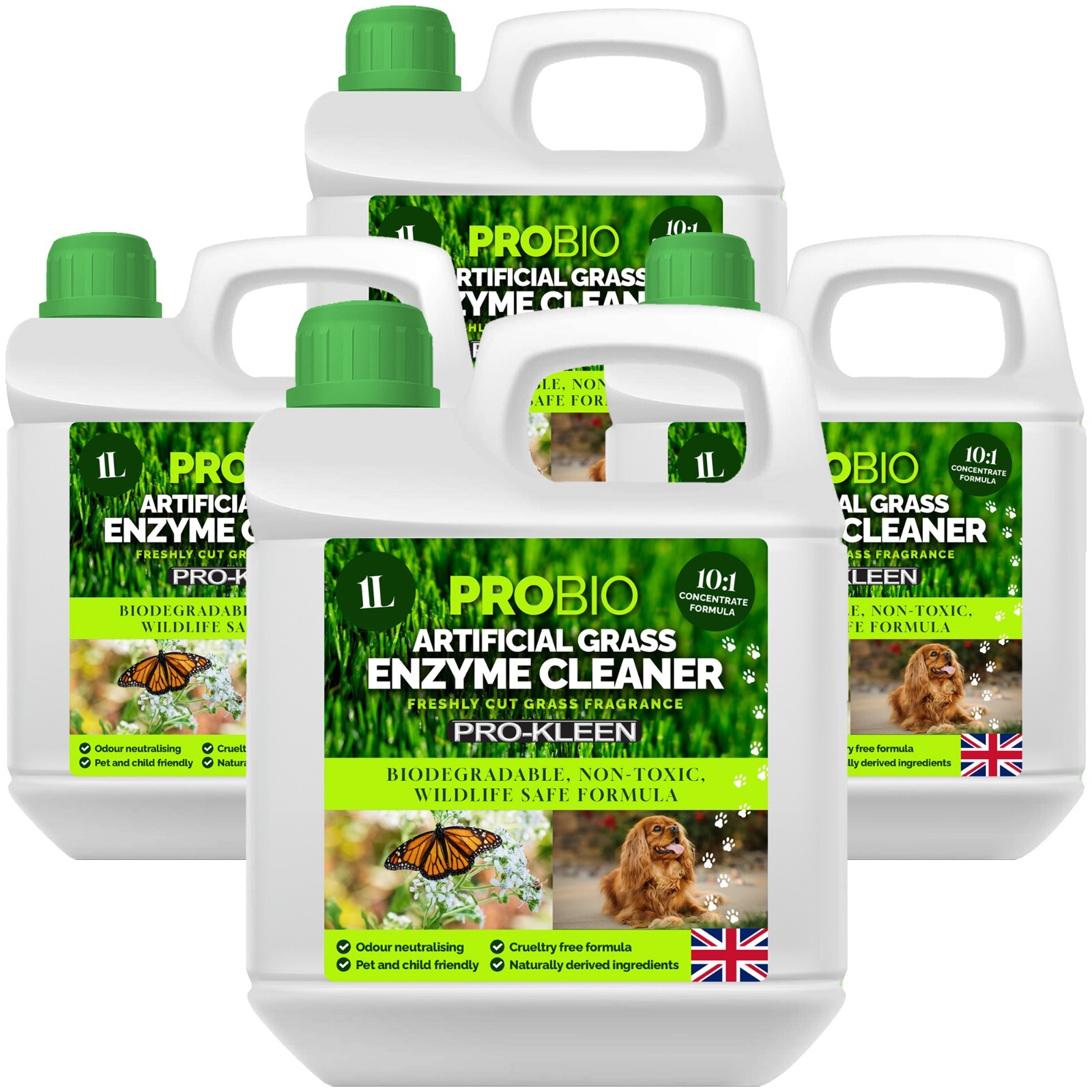 ProKleen Artificial Grass Probiotic Cleaner Wildlife Turf Safe Deodoriser Pet 4L