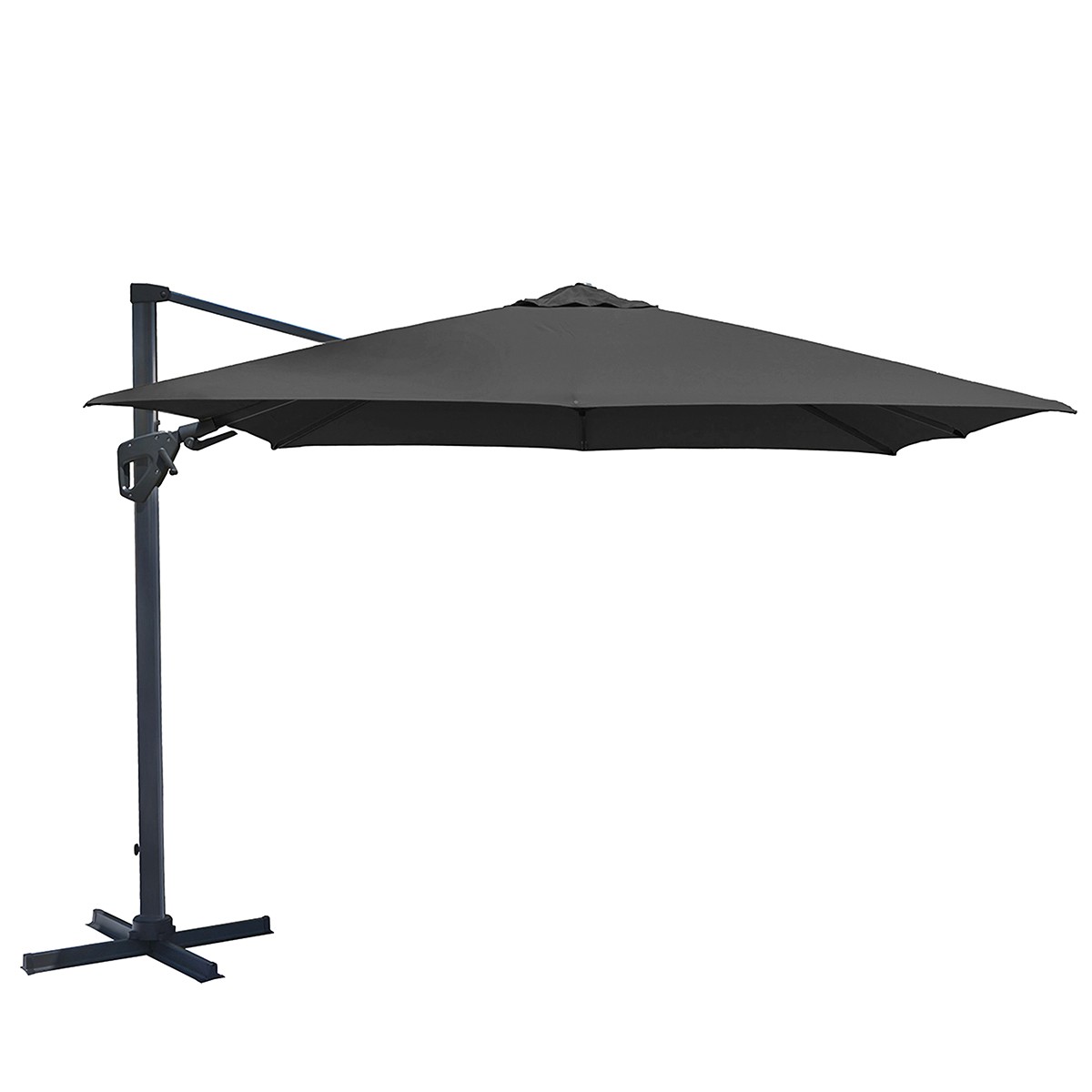 Charles Bentley 3.5m Premium Quality Cantilever Umbrella Parasol - Grey