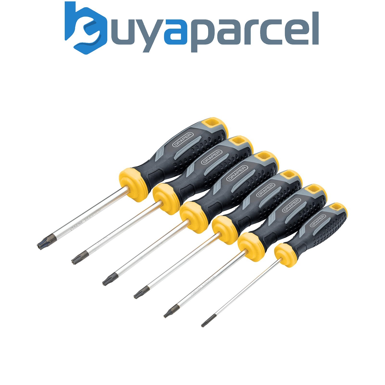 Draper 13435 Draper TX-STAR Tamperproof Soft Grip Screwdriver Set (6 Piece)