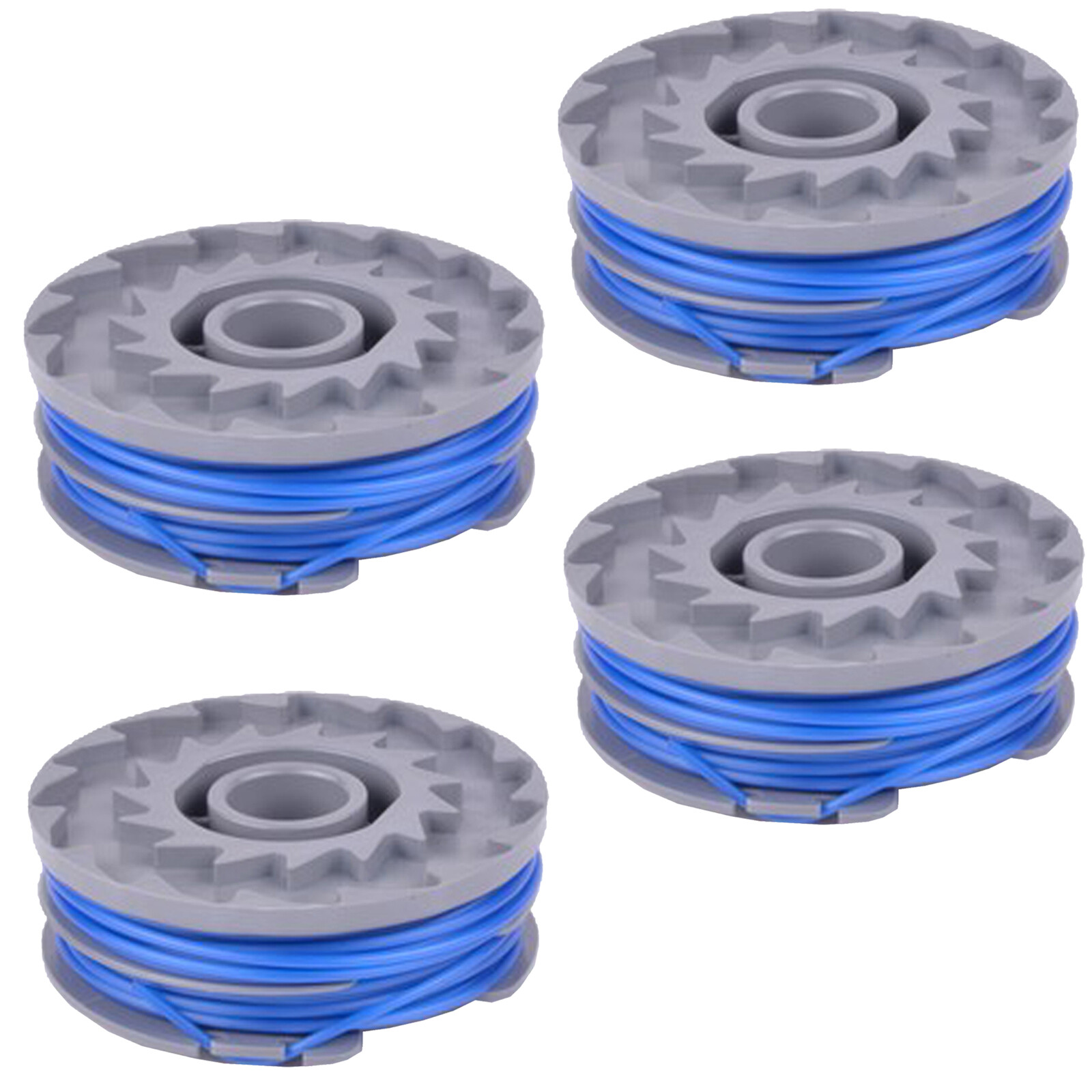 4x Strimmer Line & Spool for FLYMO Contour 500 700 Multi Trim 250 300 Power Trim