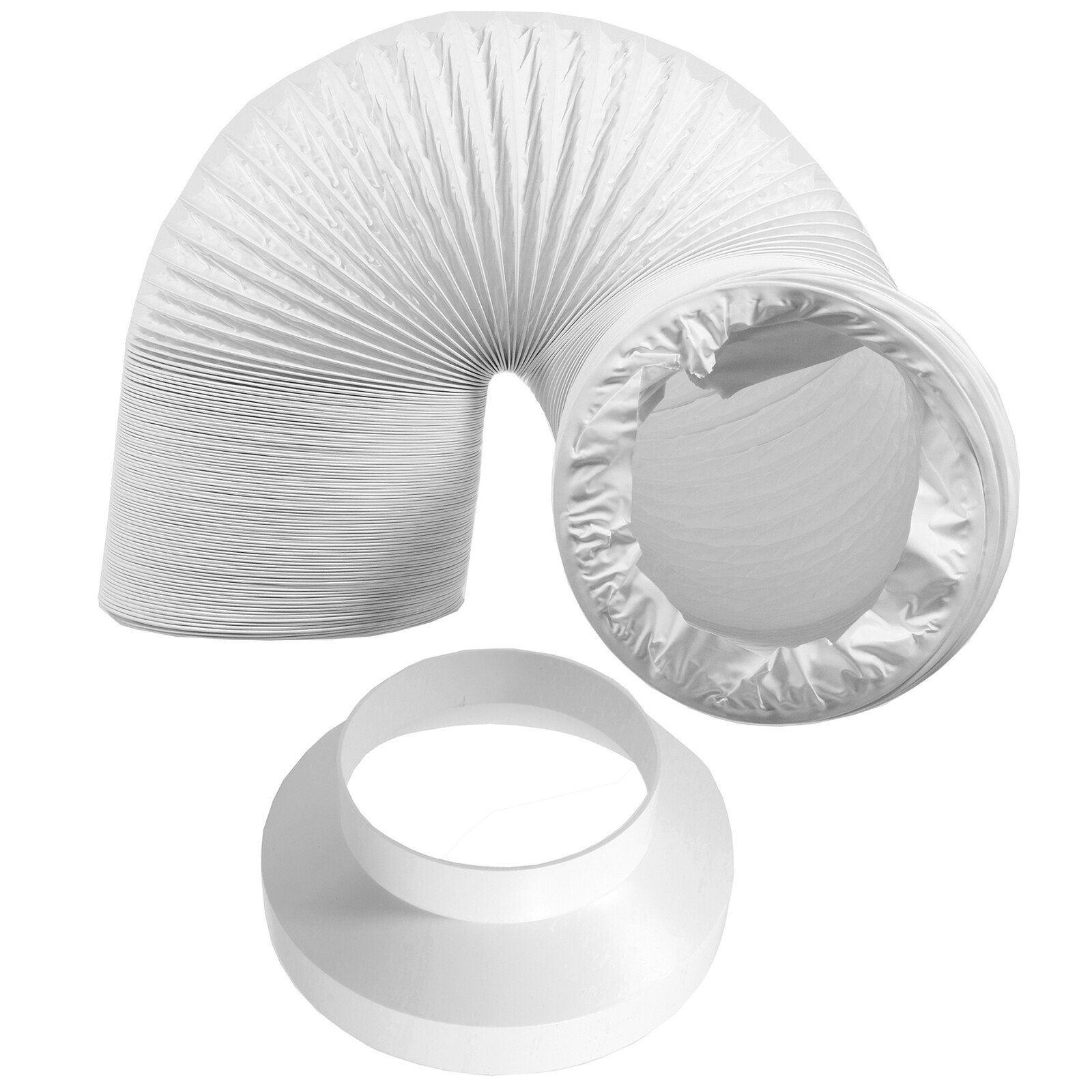 Tumble Dryer Duct Hose Kit 152mm x 6 Metre Vent Pipe + 6" to 4" Reducer Adaptor