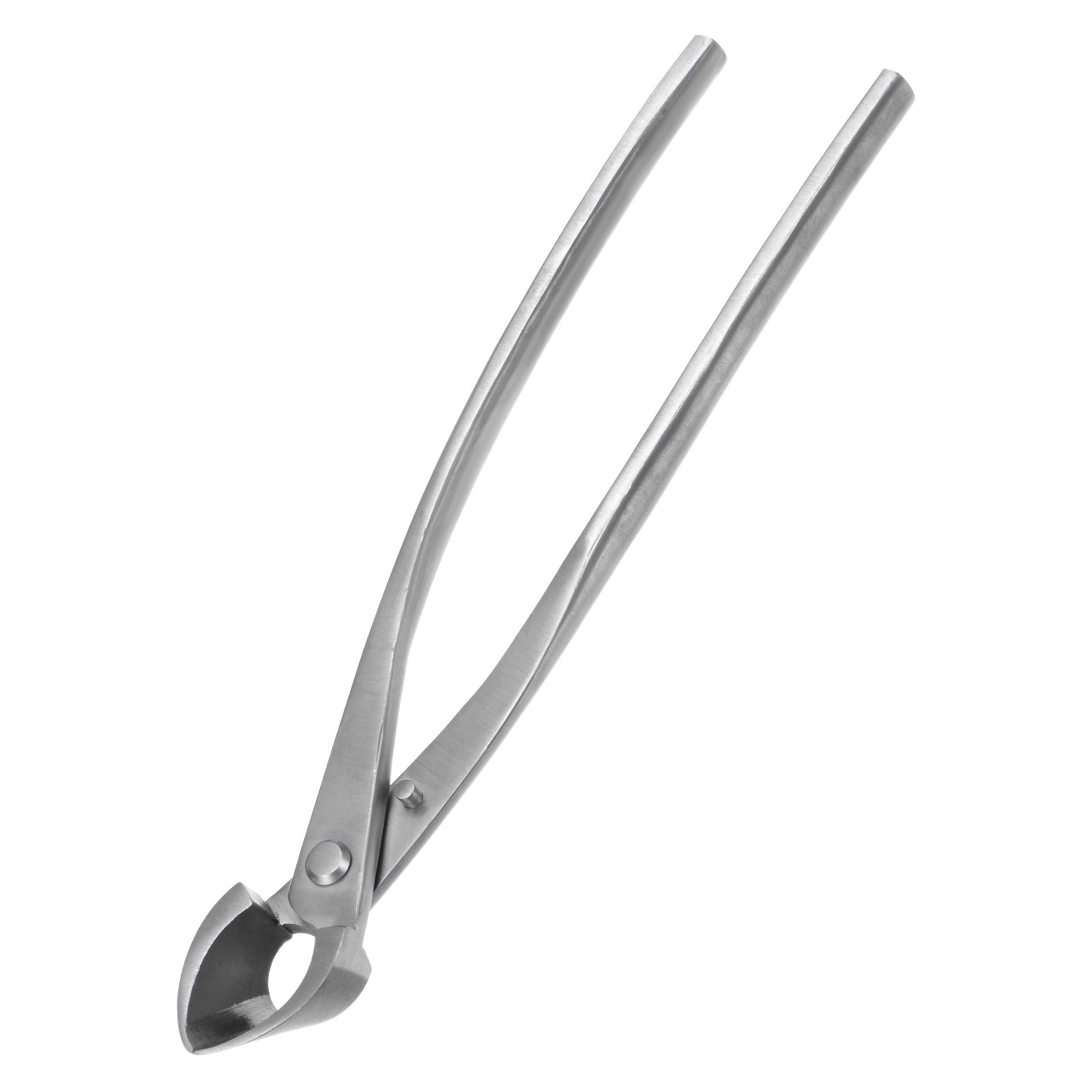 Bonsai Tool - 11" Stainless Steel Concave Cutter, Applying to Garden (Silver)