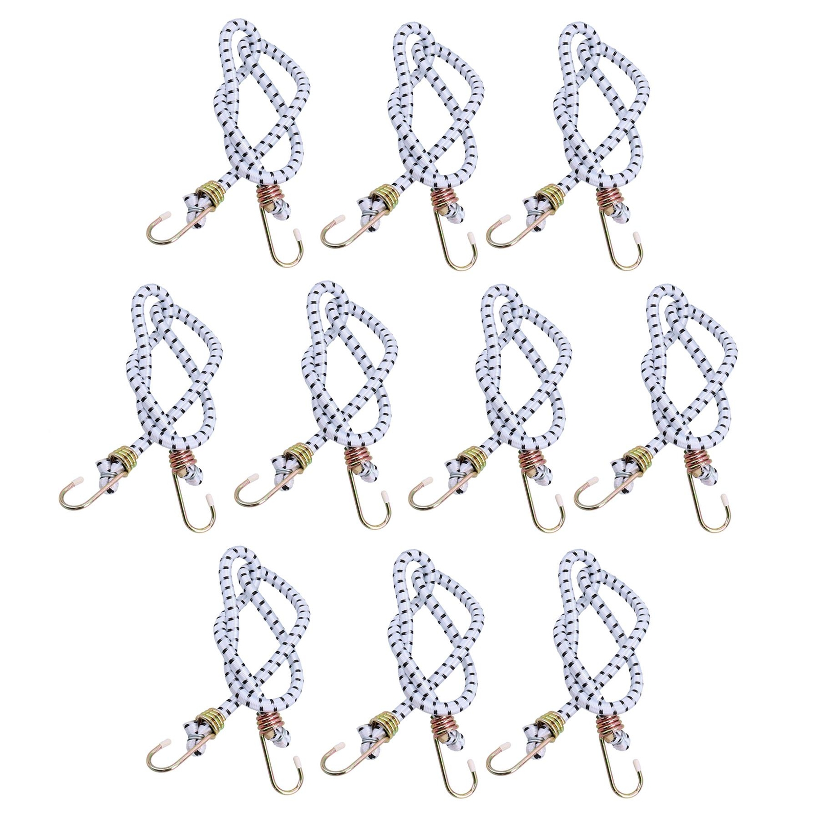 20pc 36" / 900mm Heavy Duty Bungee Cord Strap Tie Down Holder Metal Hooks