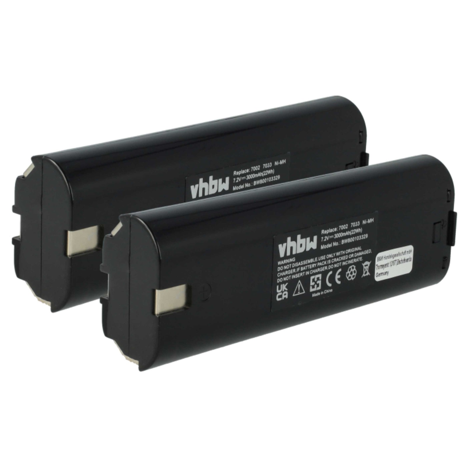 2x Battery for Makita UM1270DW 3Ah 7.2V