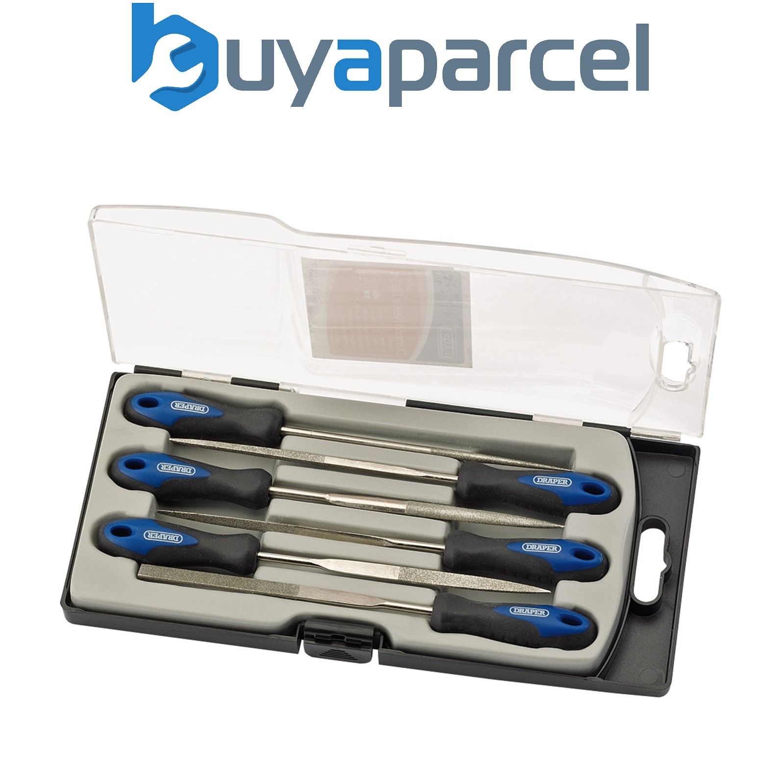 Draper 47817 Soft Grip Diamond Needle File Set, 150mm (6 Piece)